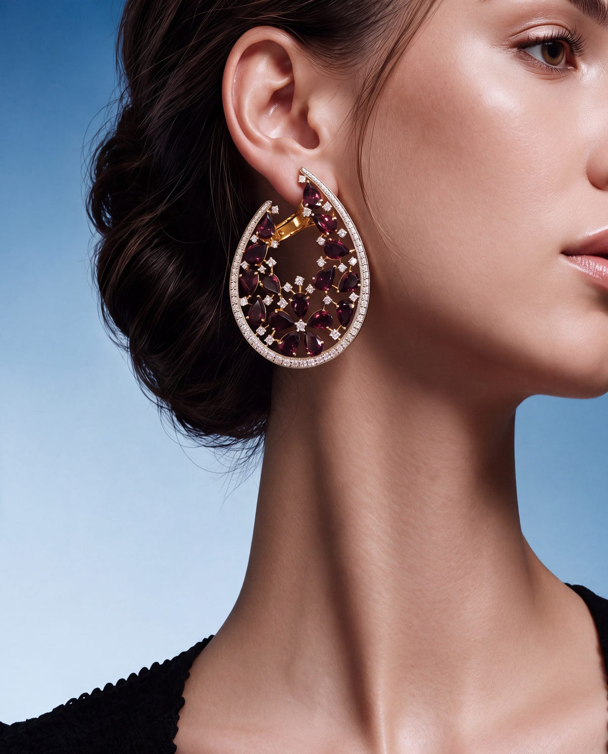 Diamond Long Earrings