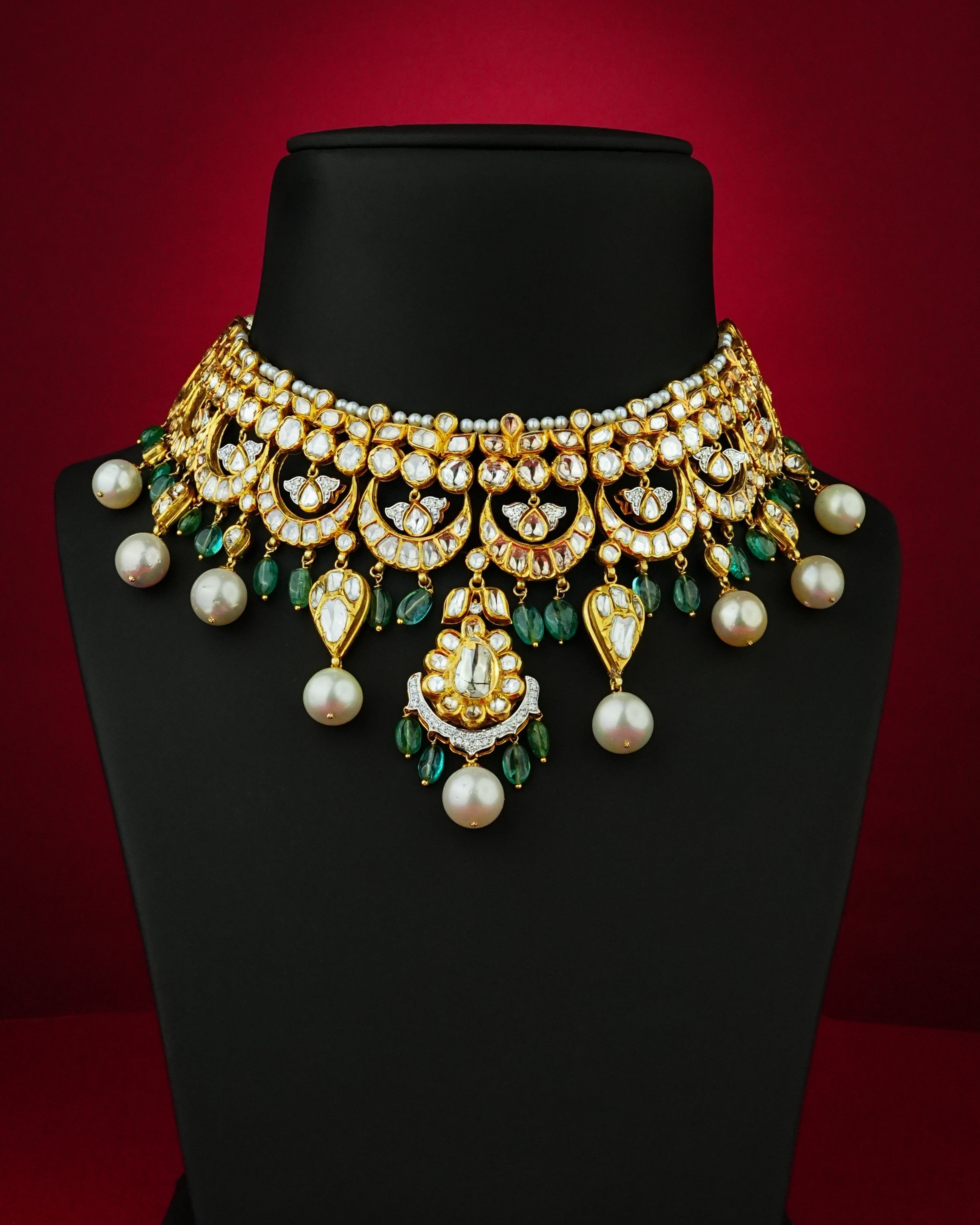 Ella Polki And Diamond Necklace
