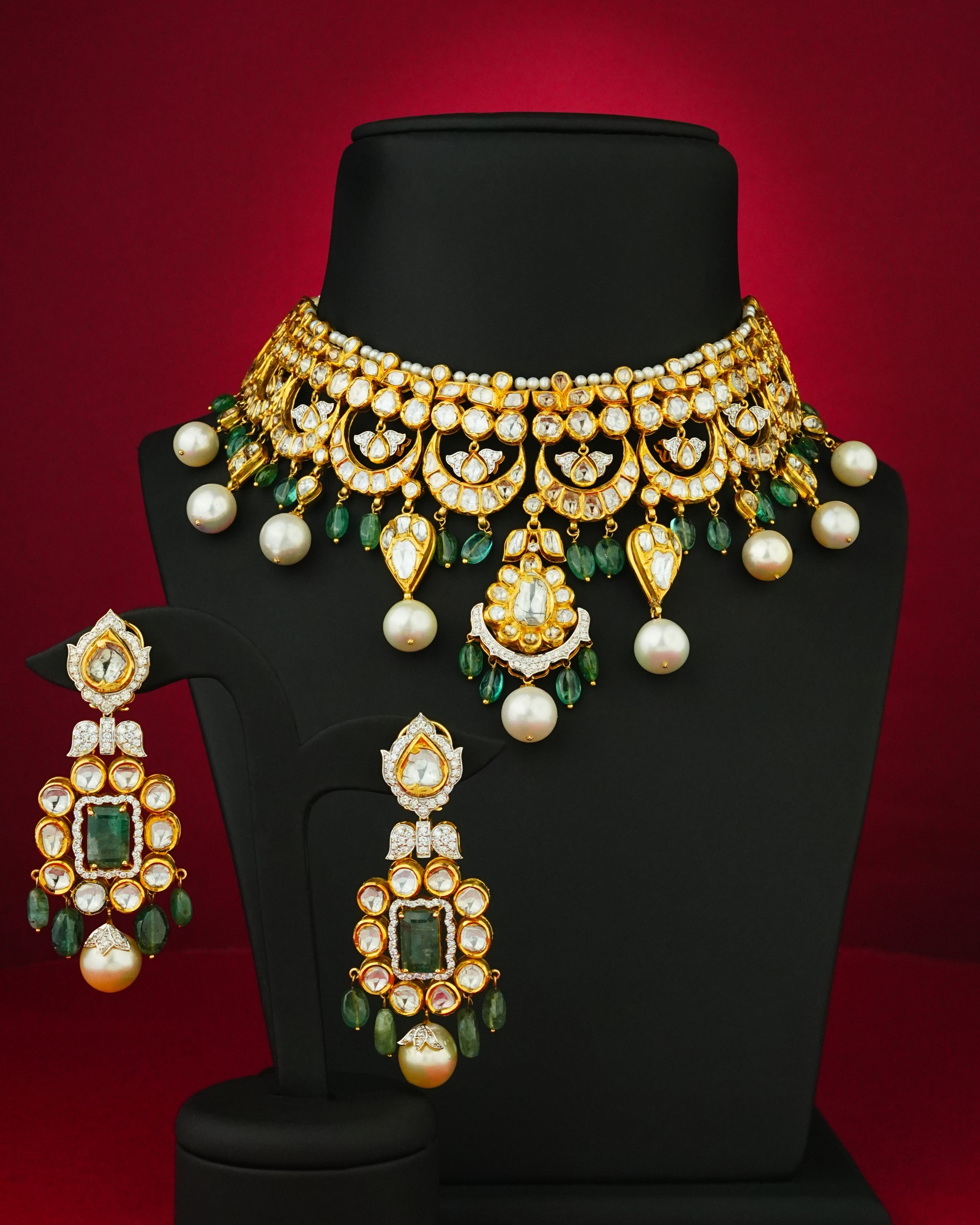 Ella Polki And Diamond Necklace