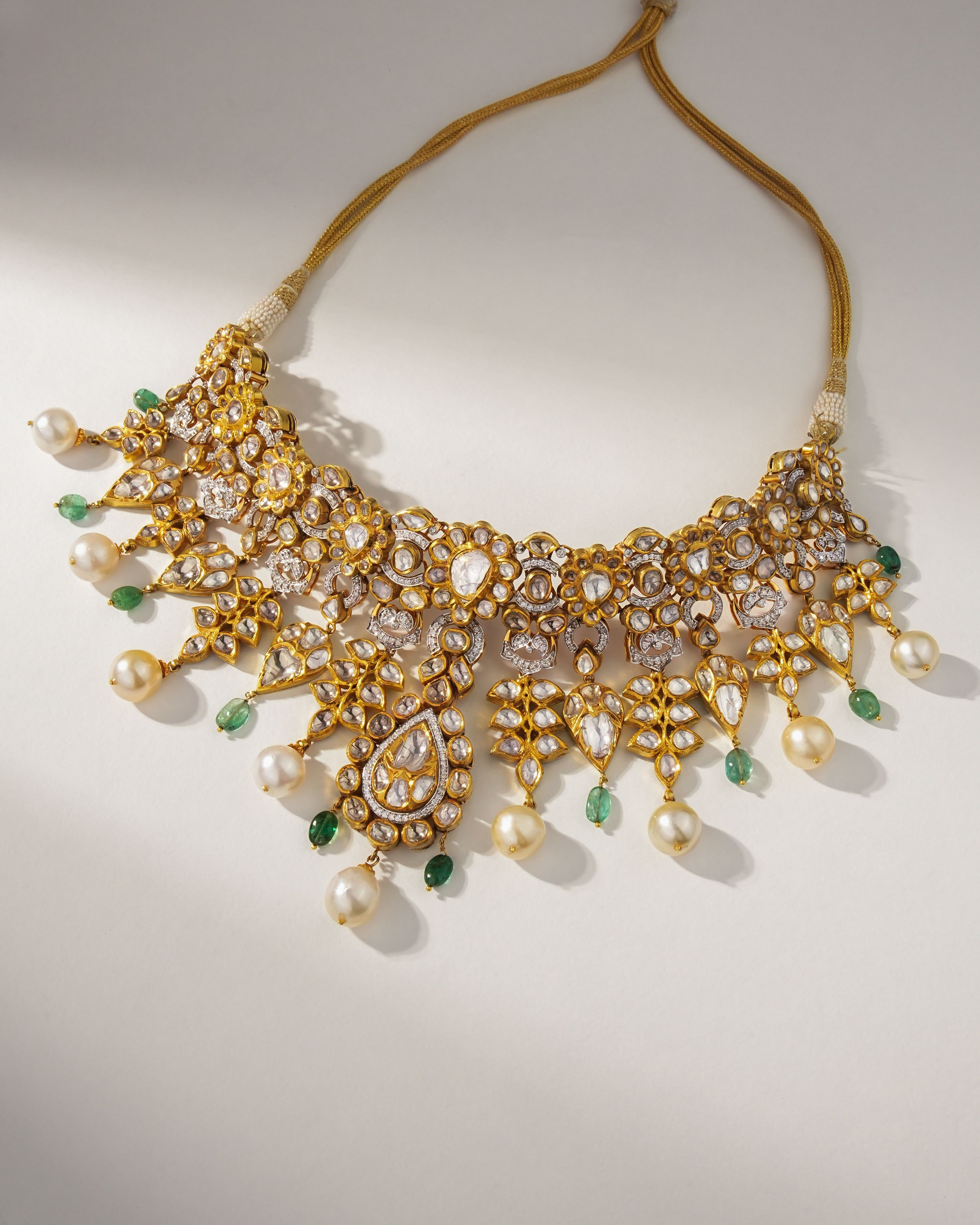 Kusha Kapila - Shiza Jadau Polki And Diamond Necklace