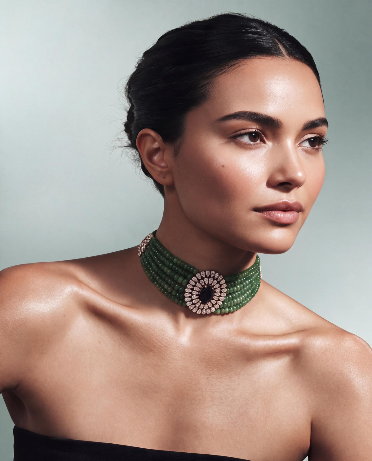 Diamond Bead Choker