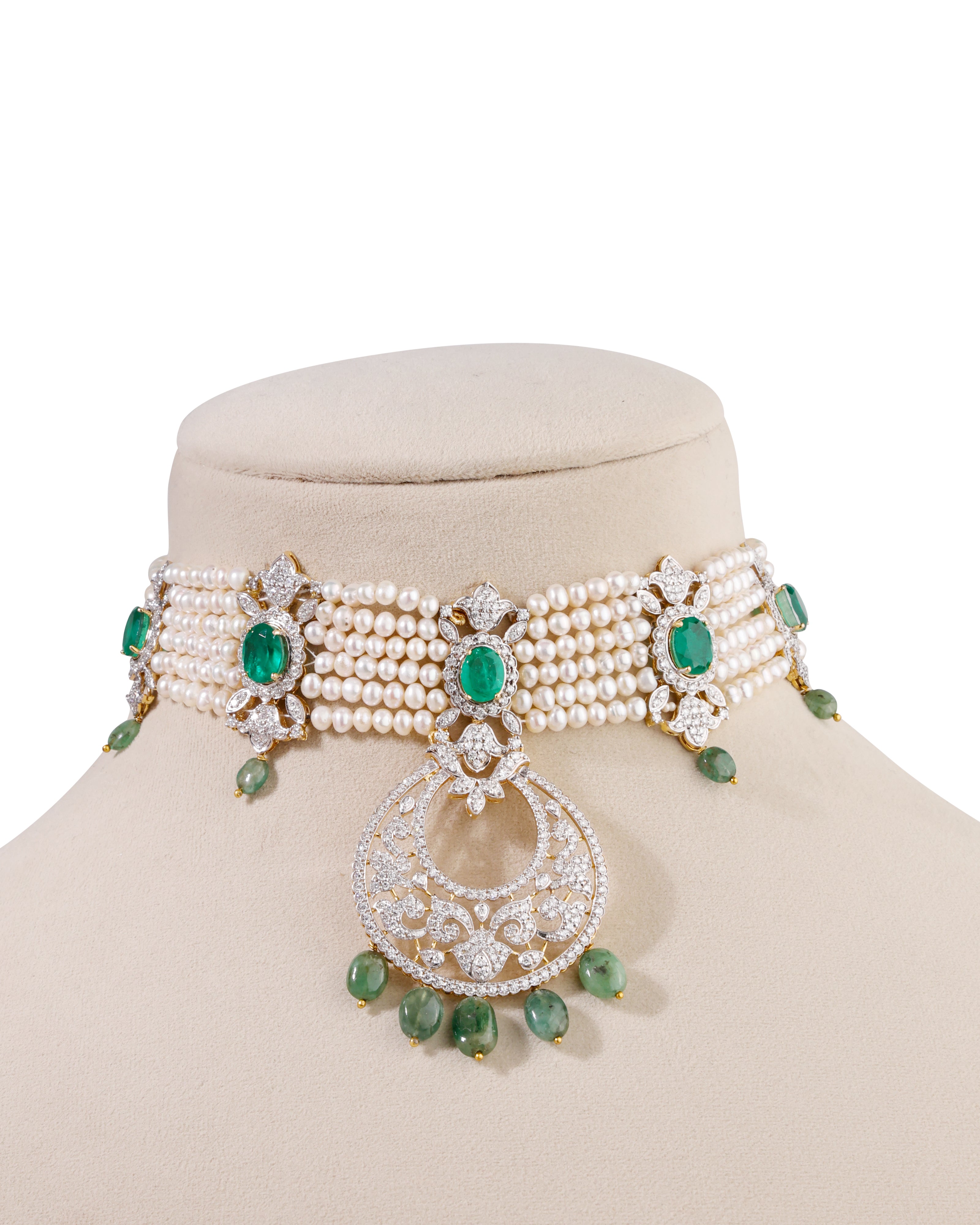 Kruti Diamond Bead Choker