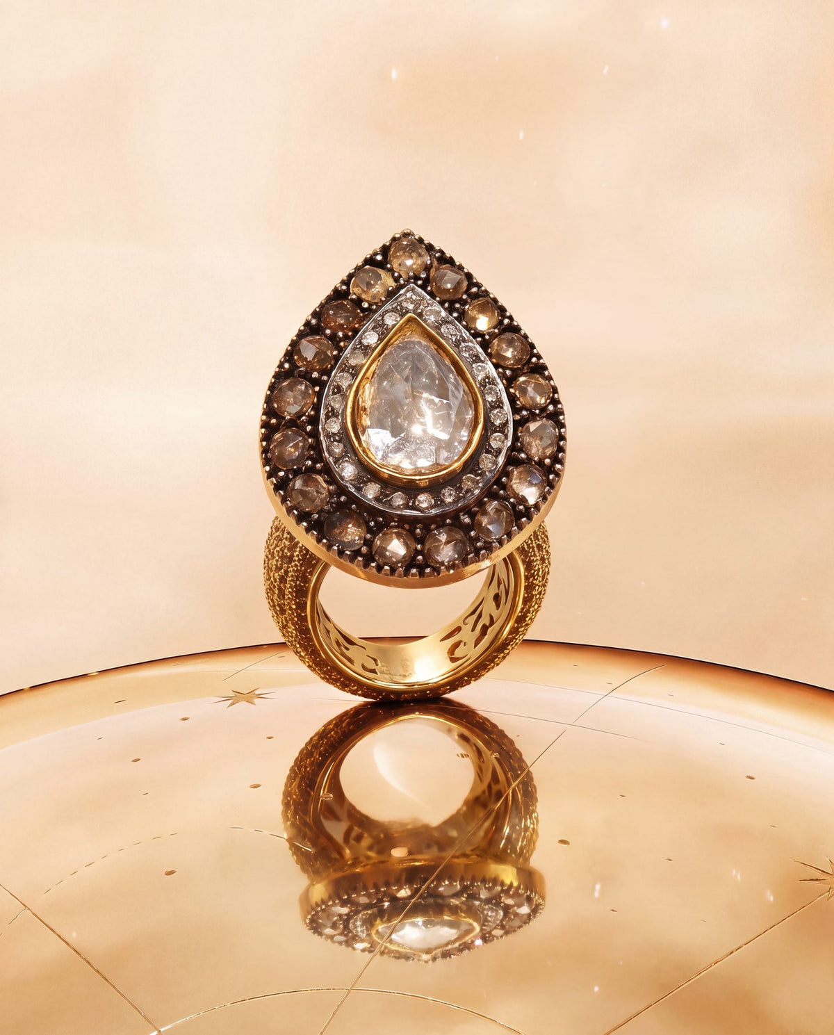 Dhriti Polki And Diamond Ring