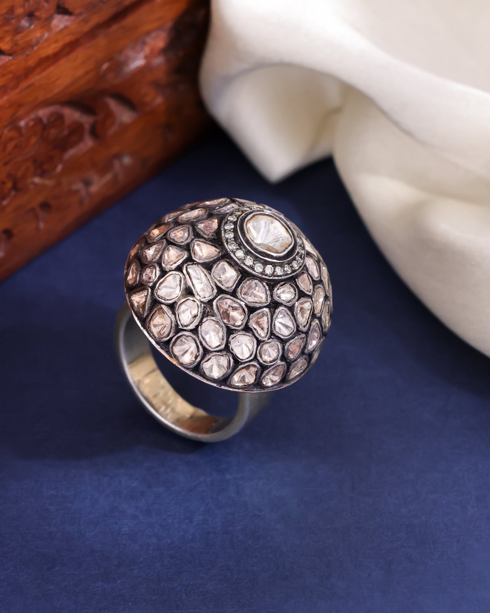 Florence Polki And Diamond Ring