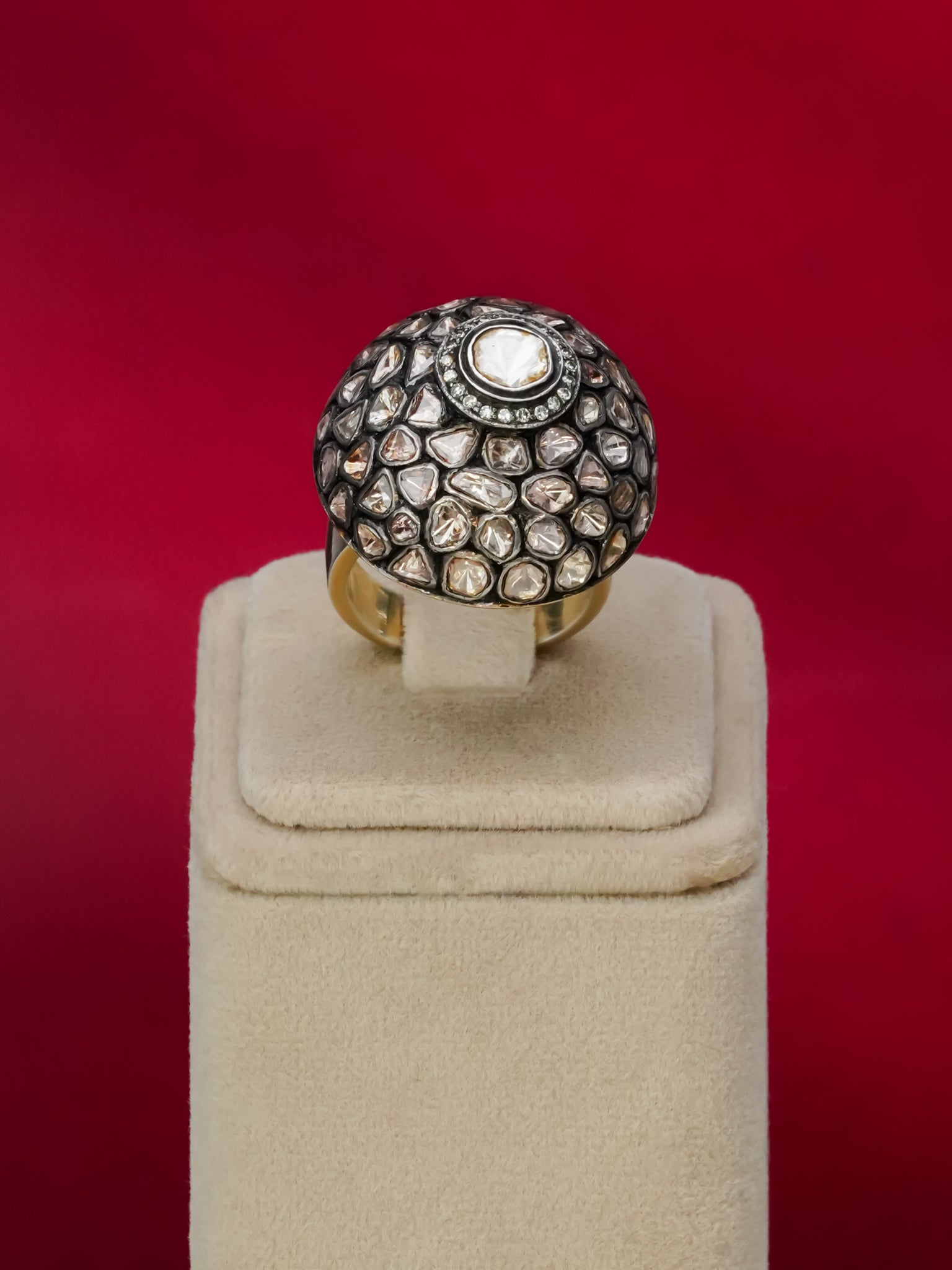 Florence Polki And Diamond Ring