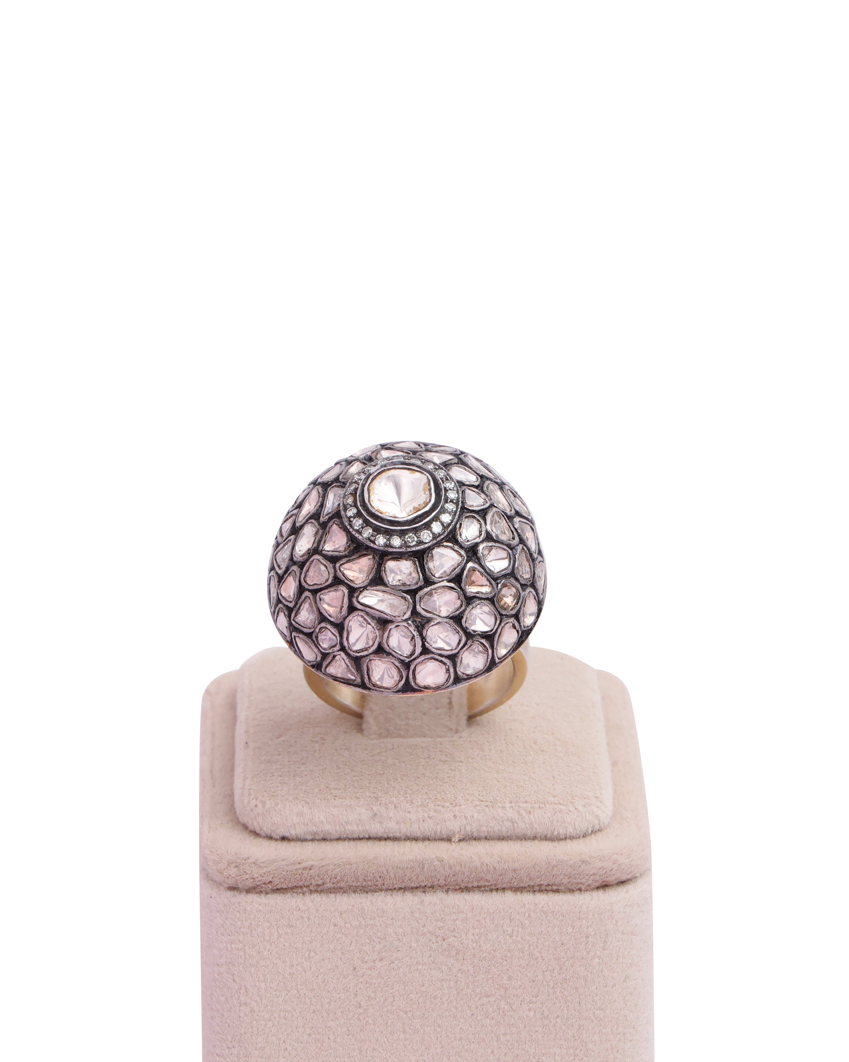 Florence Polki And Diamond Ring