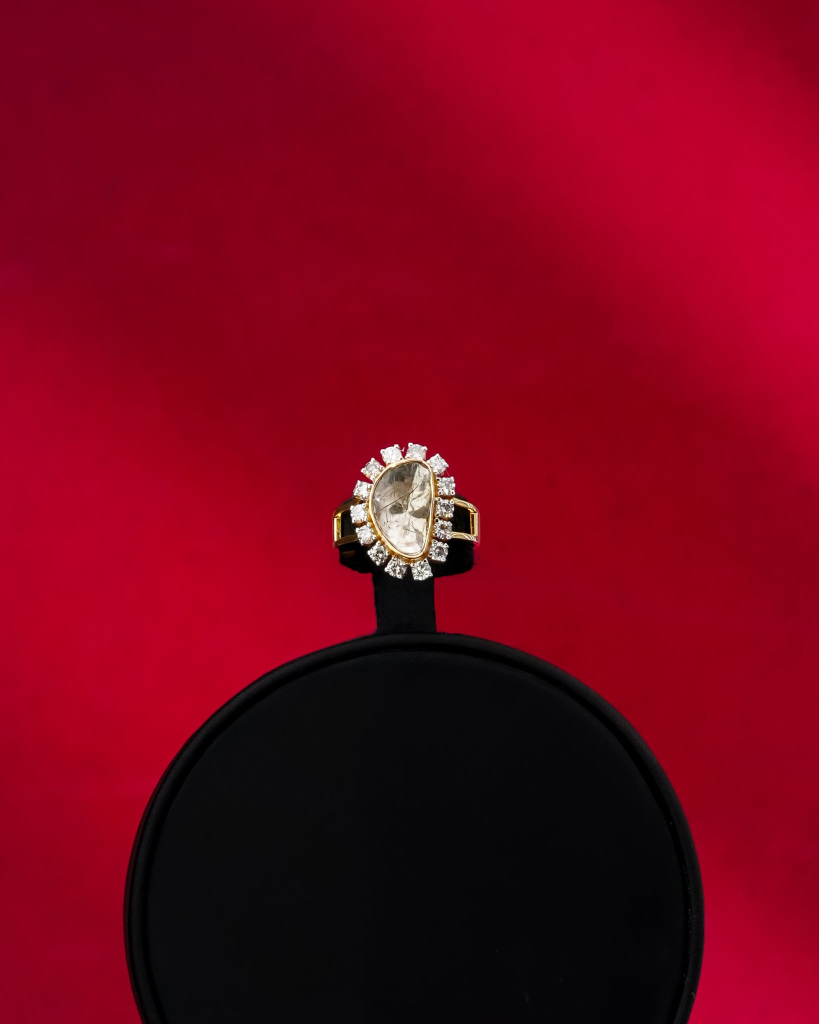 Aviva Polki And Diamond Ring