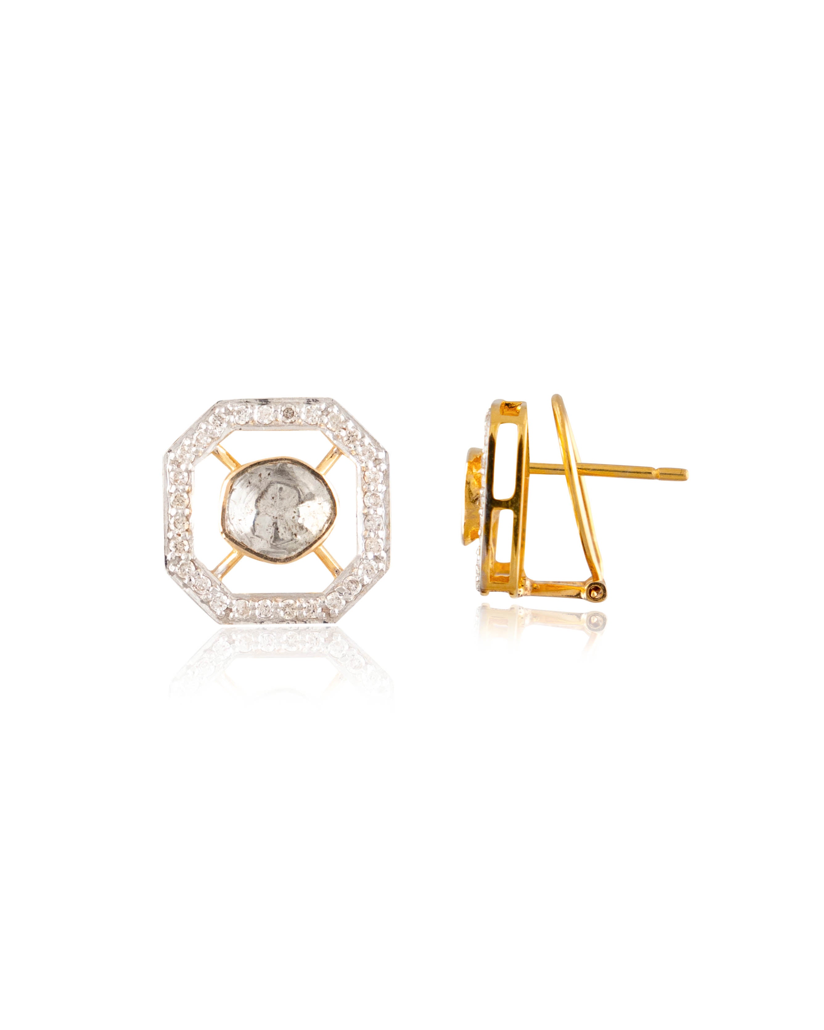 Lavanya Polki And Diamond Tops