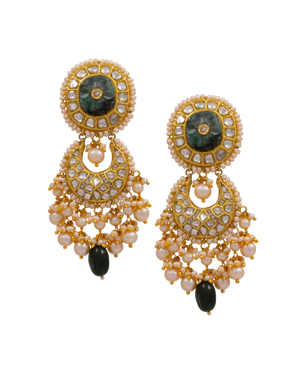 Anu Choker and Tari Chandbalis Polki Set
