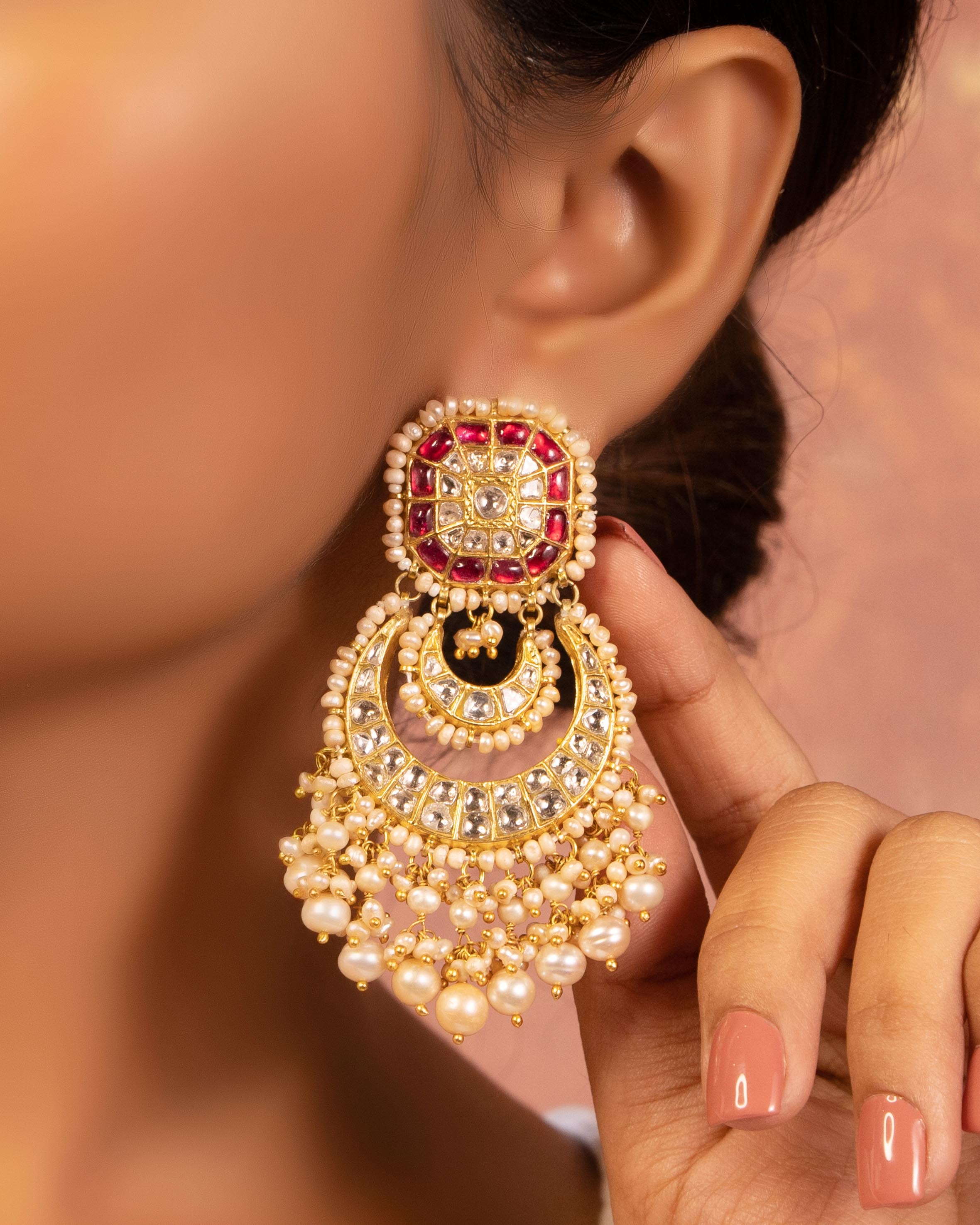 Disha Patani - Addison Polki Chandbalis