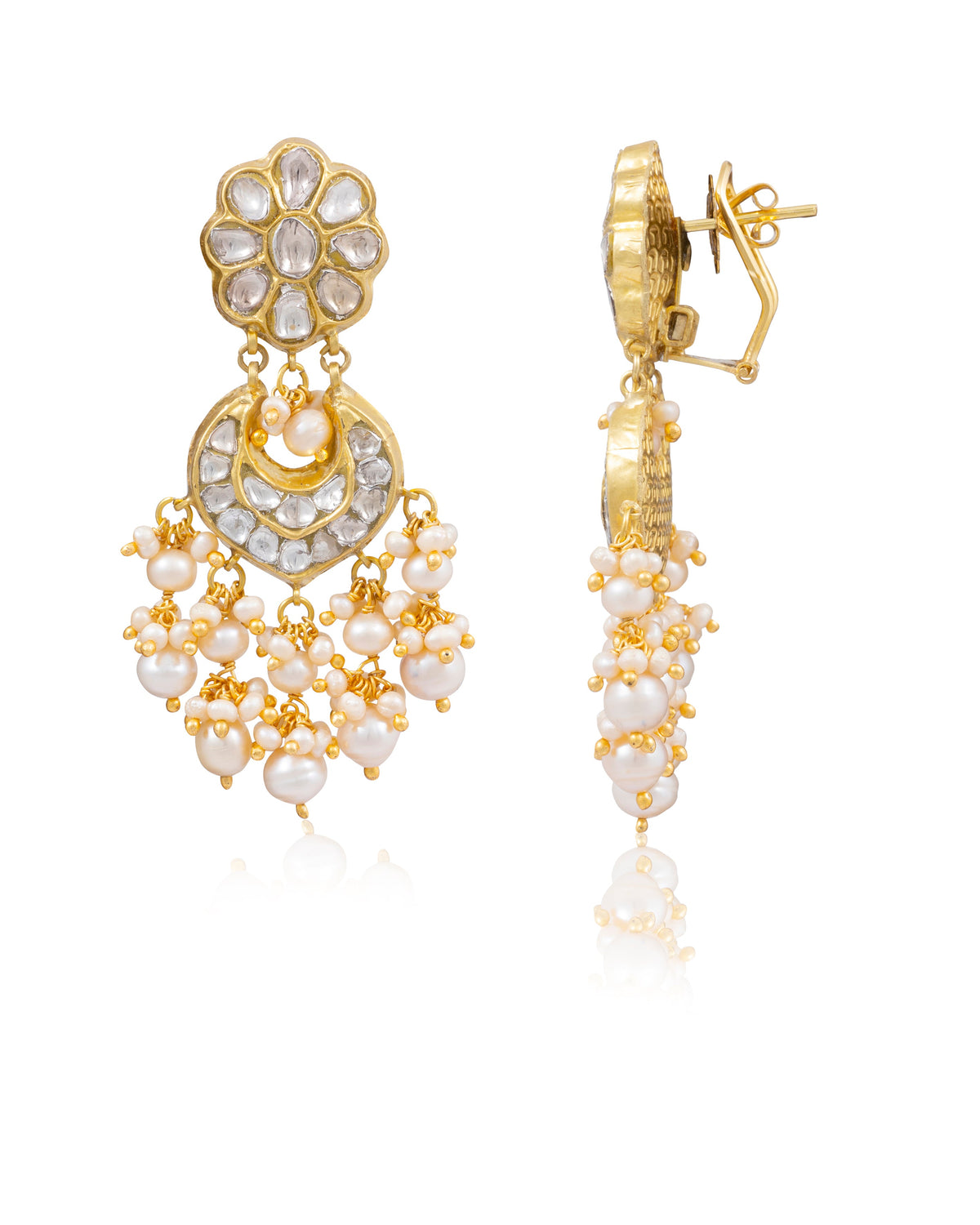 Mehek Choker And Sonali Chandbalis Polki Set