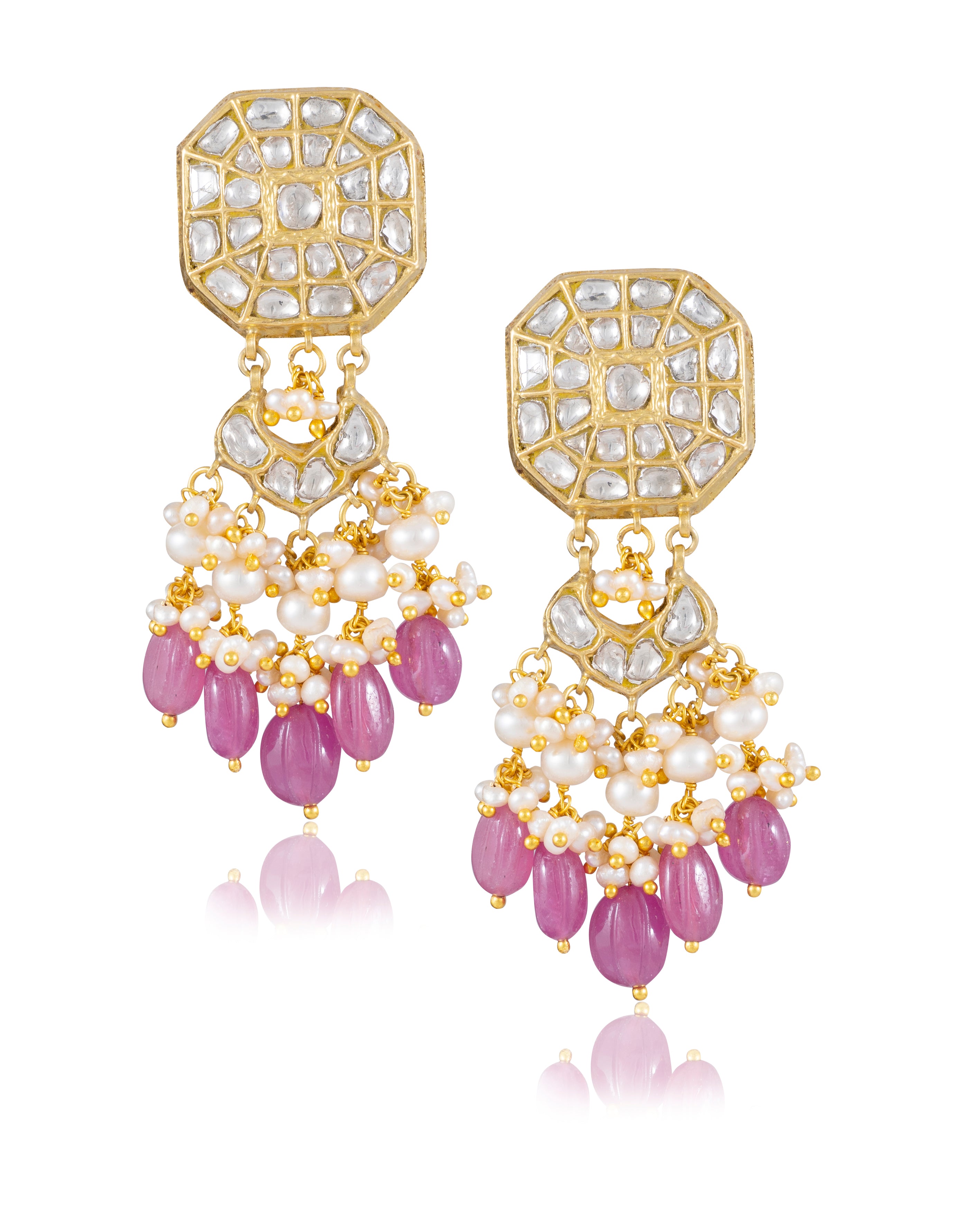 Jasnima Choker And Pratiksha Chandbalis Polki Set