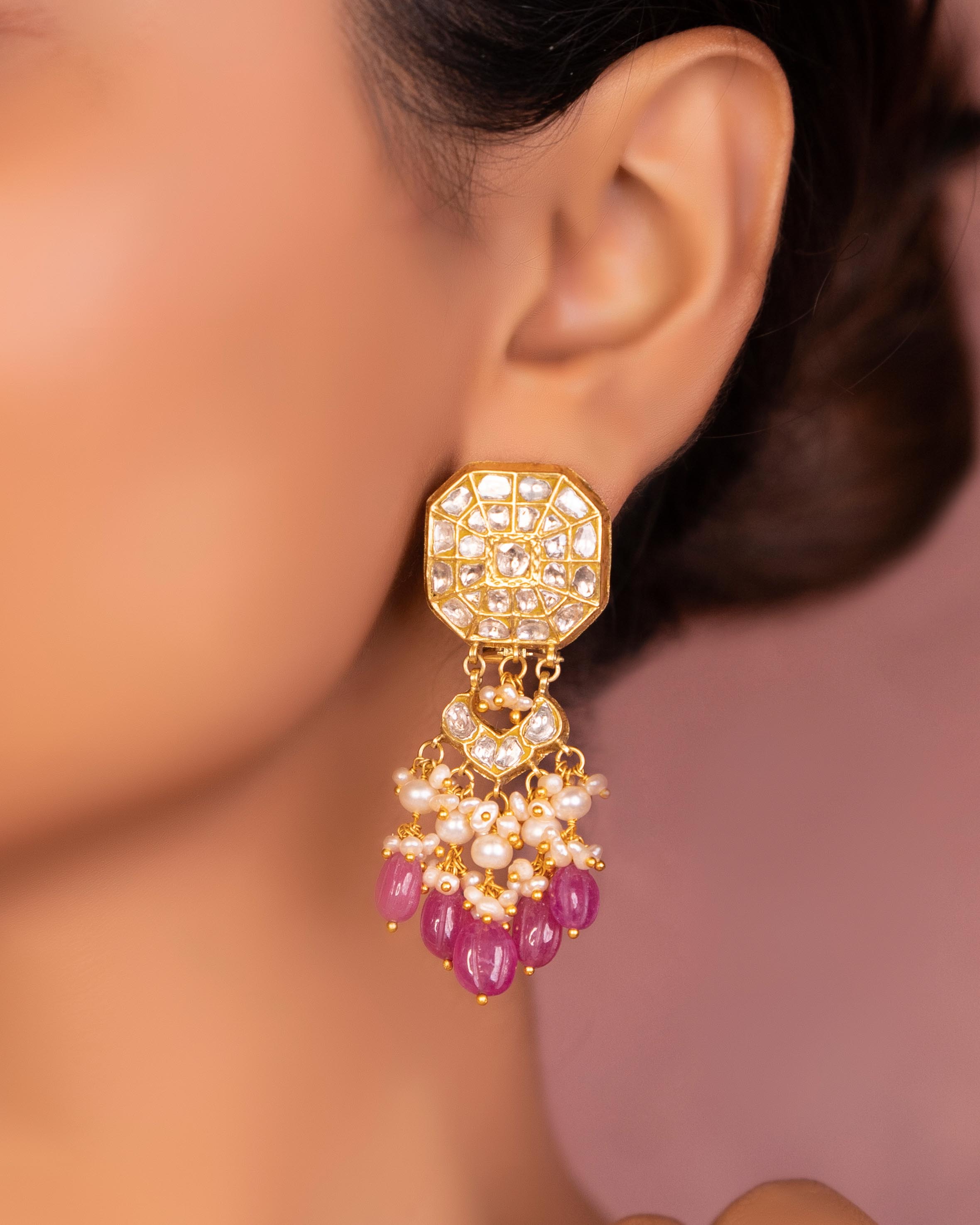 Jasnima Choker And Pratiksha Chandbalis Polki Set