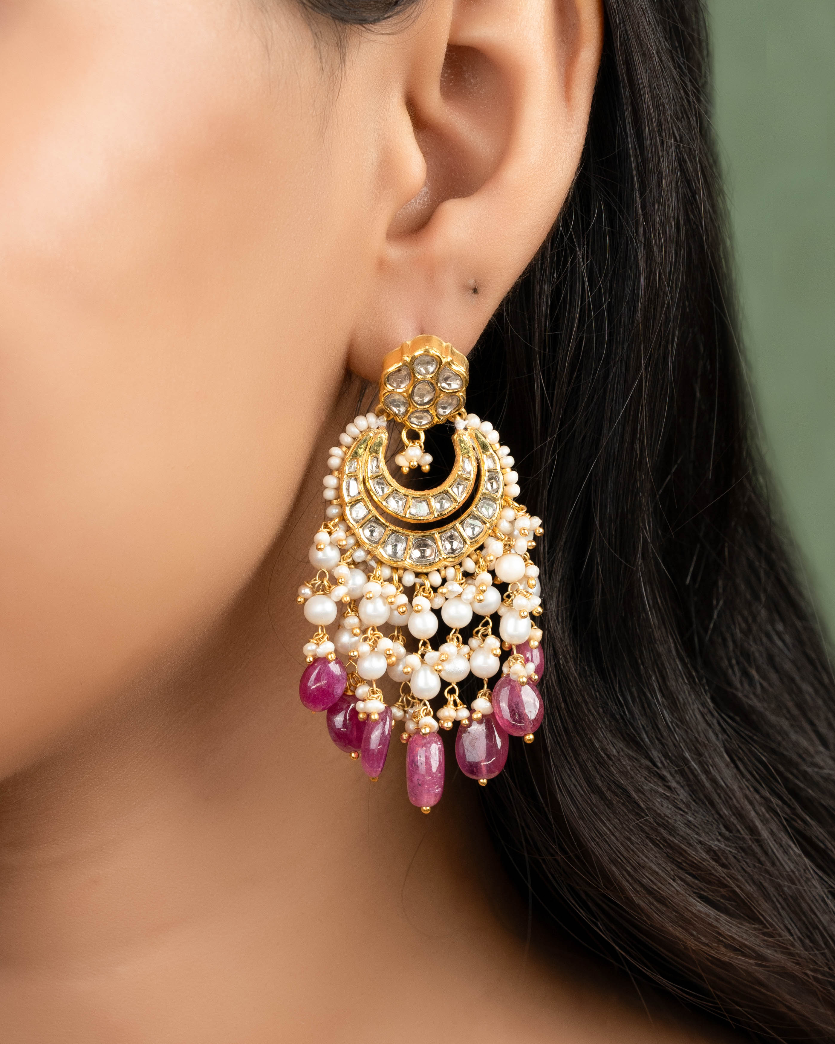 Tazeen Polki Chandbalis