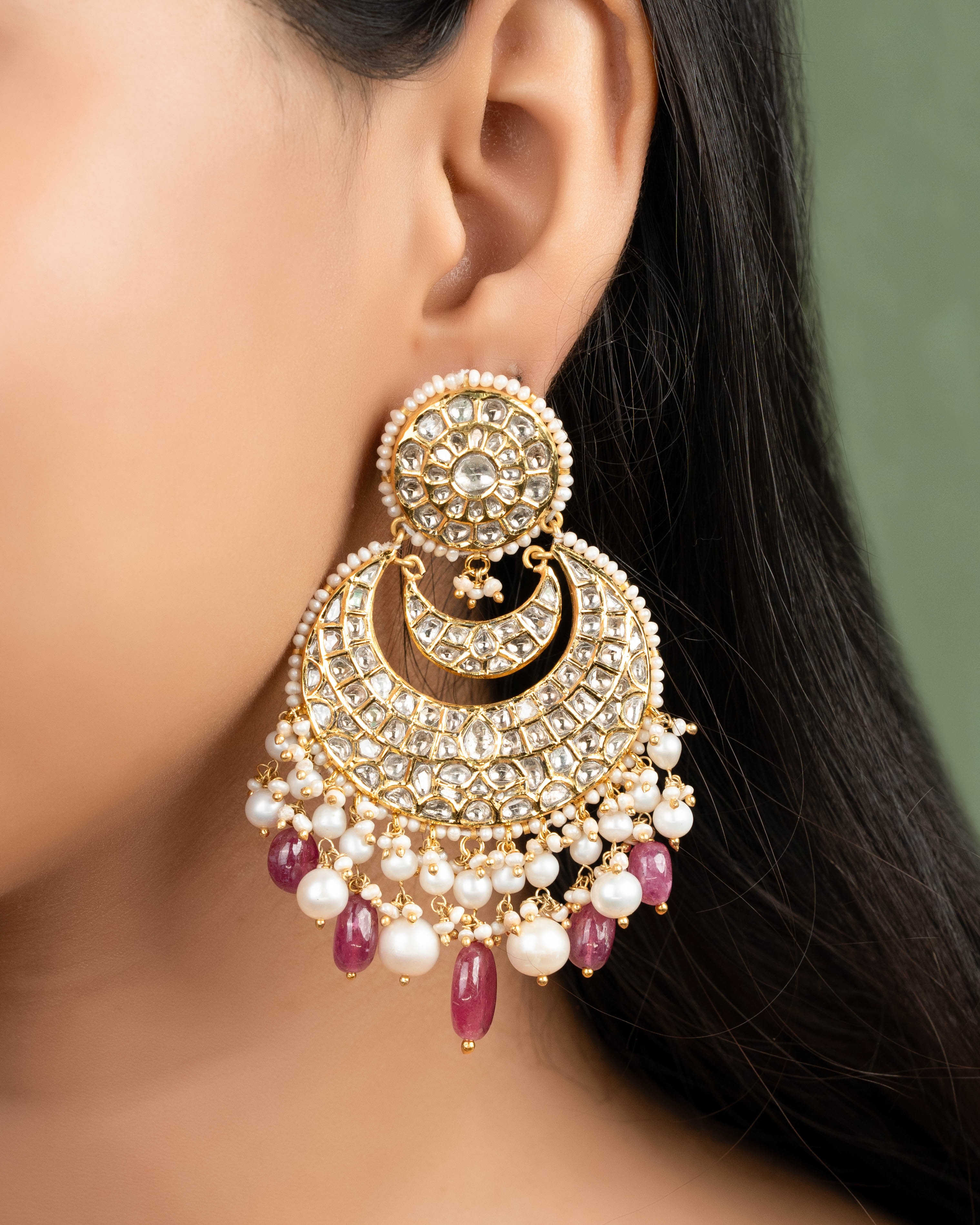 Bishti Polki Chandbalis