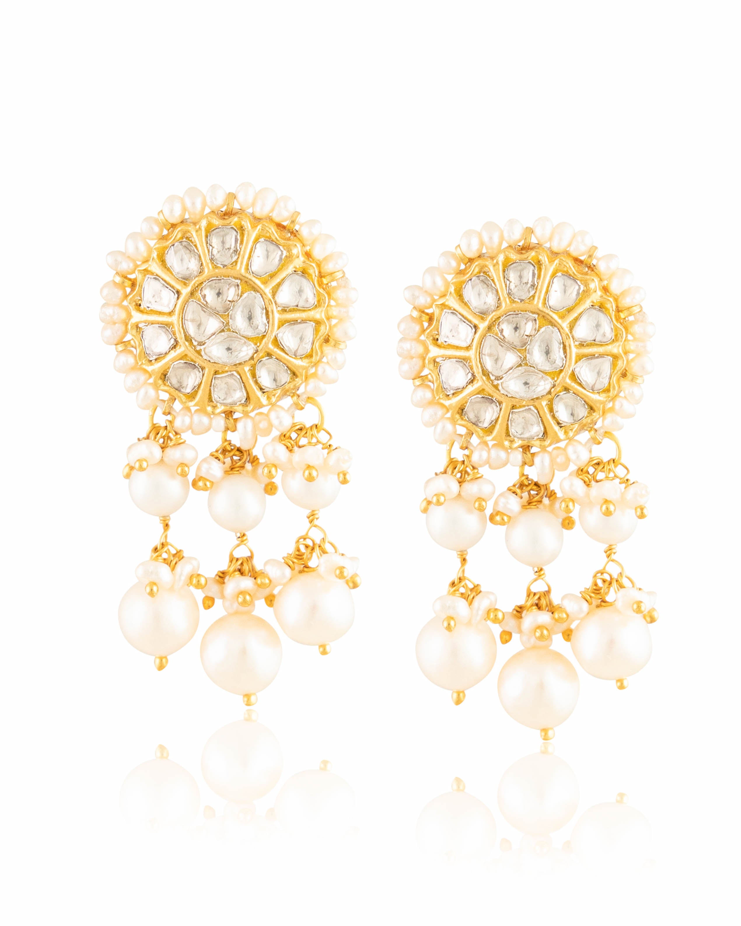 Saira Necklace And Michelle Tops Polki Set