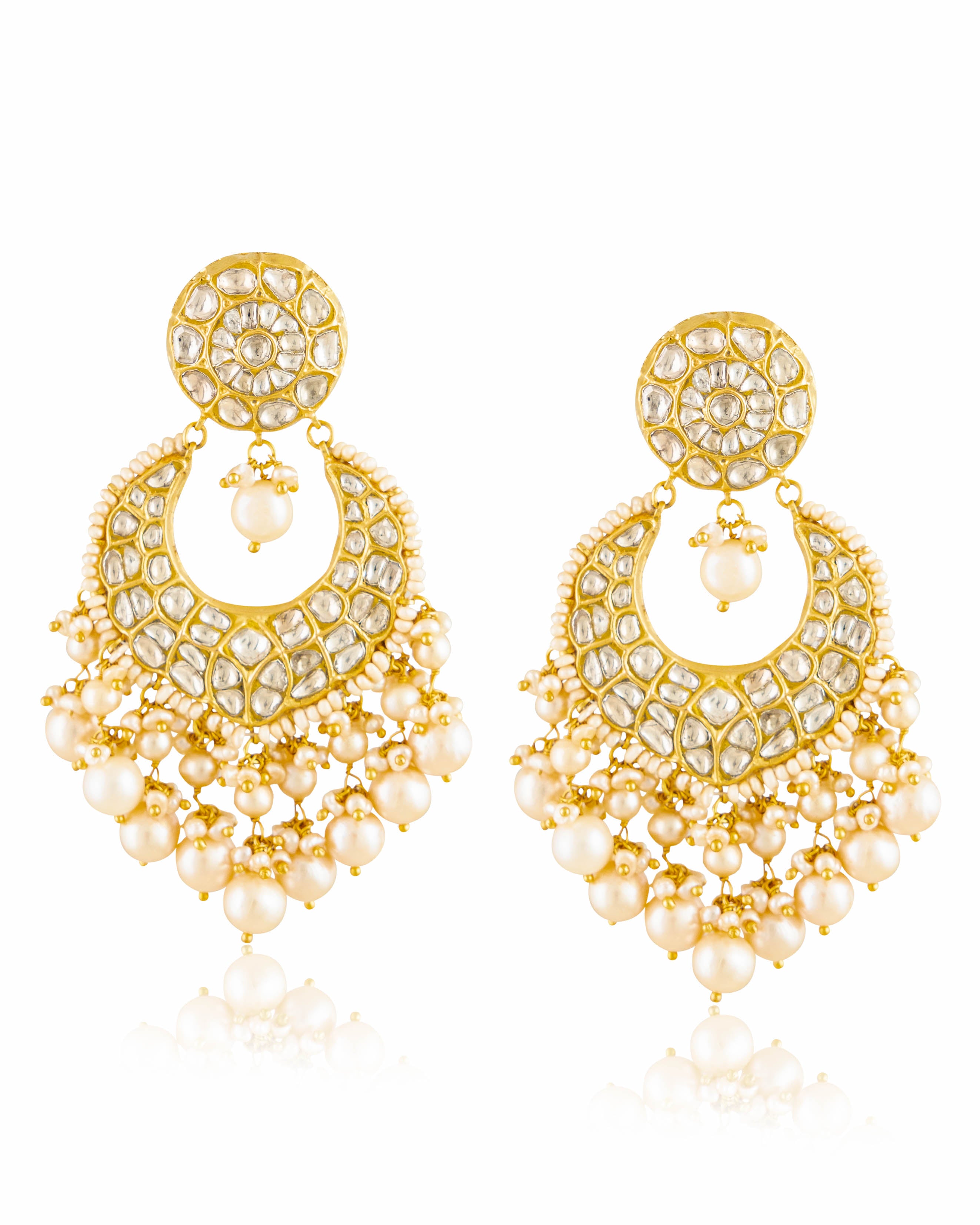 Jyoti Necklace And Amishi Chandbalis Polki Set