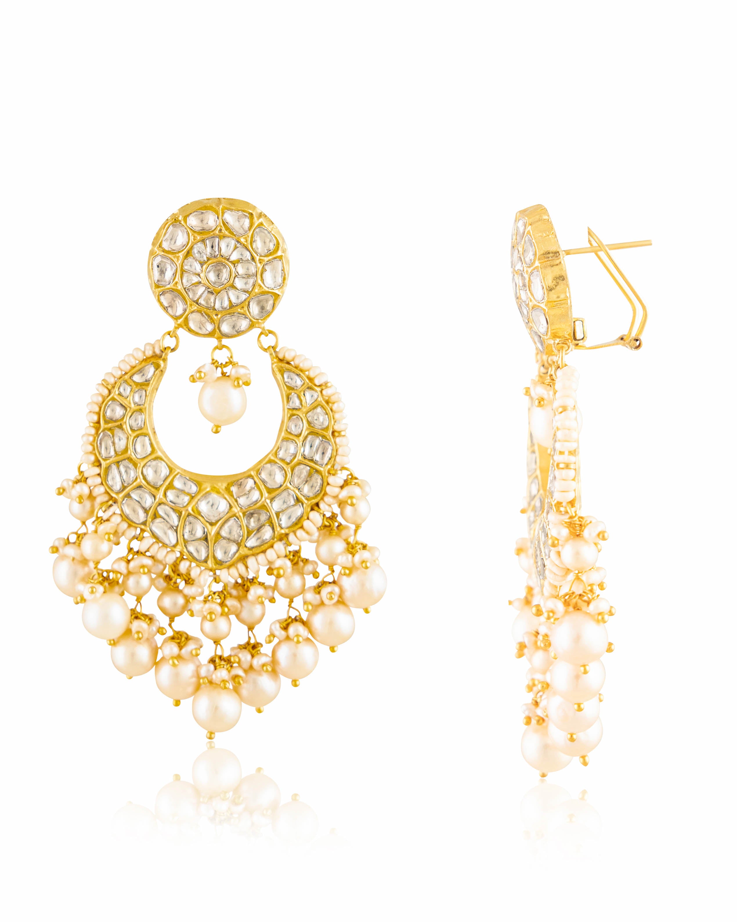 Jyoti Necklace And Amishi Chandbalis Polki Set