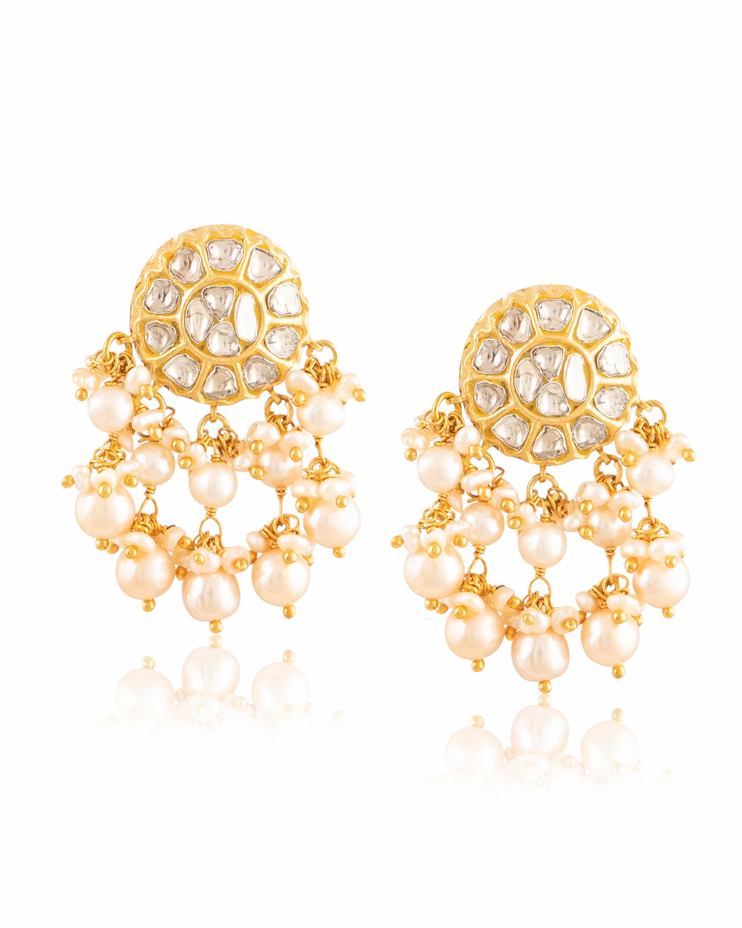 Akia Necklace And Sameen Tops Polki Set