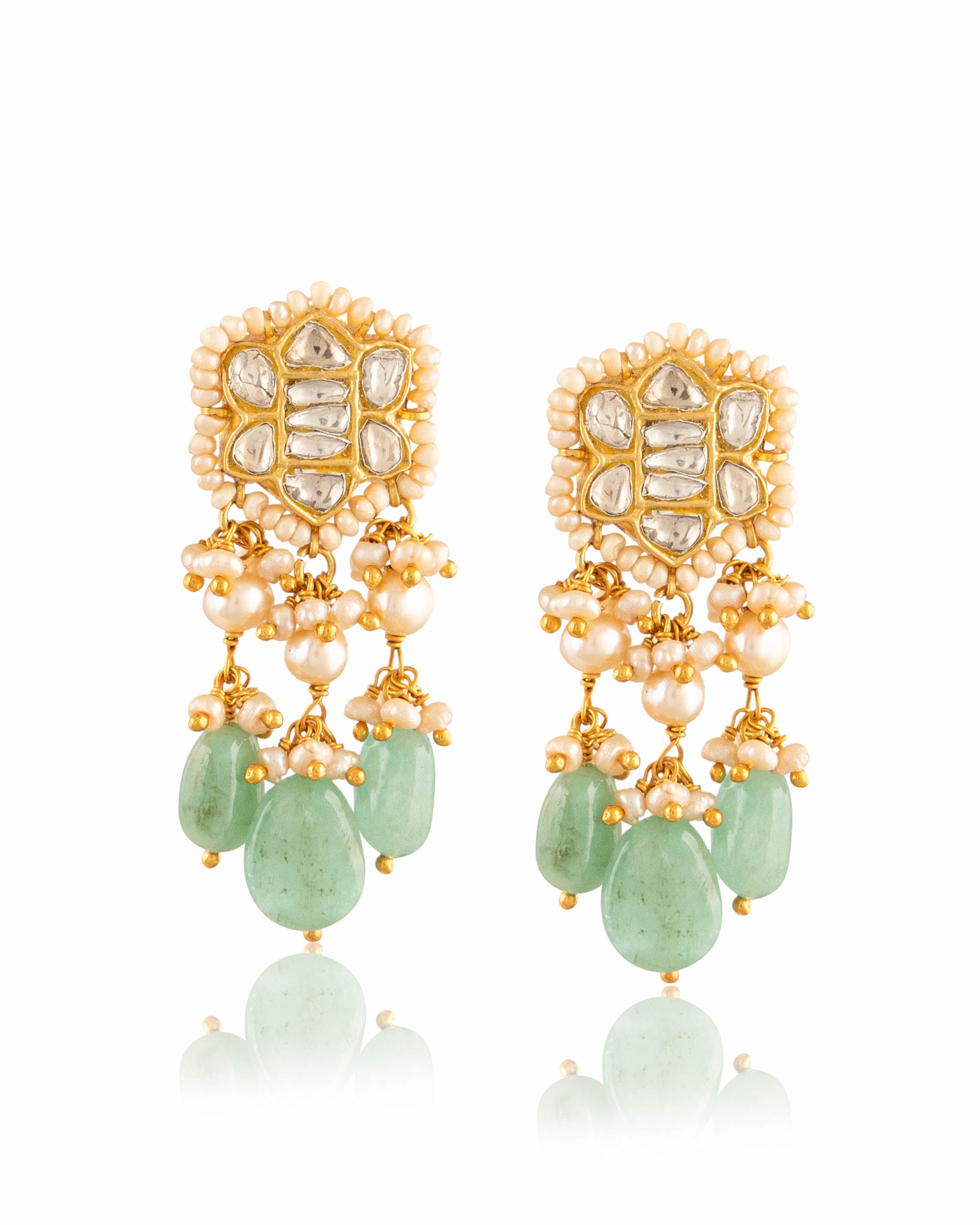 Pareen Necklace And Shaina Tops Polki Set