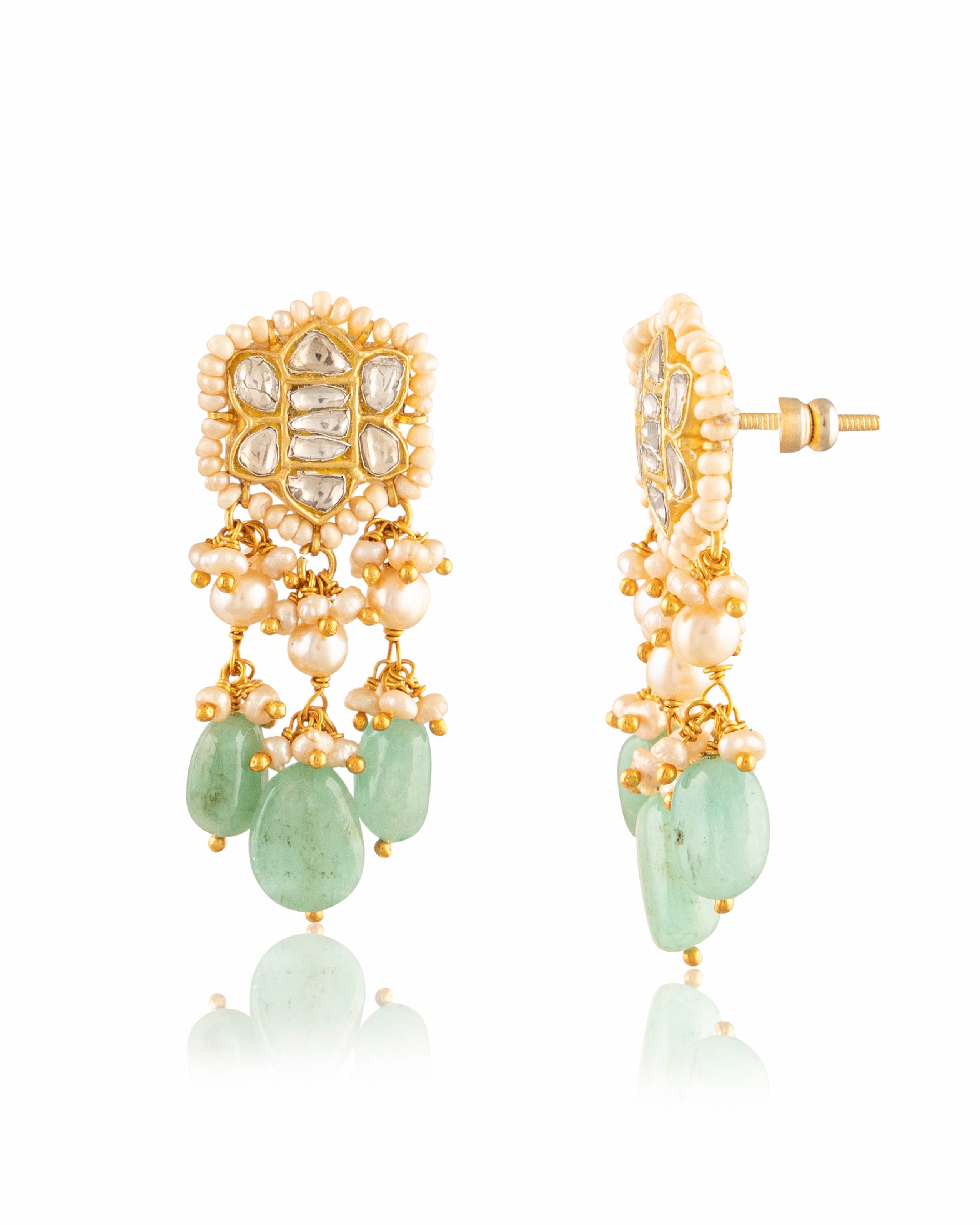 Pareen Necklace And Shaina Tops Polki Set