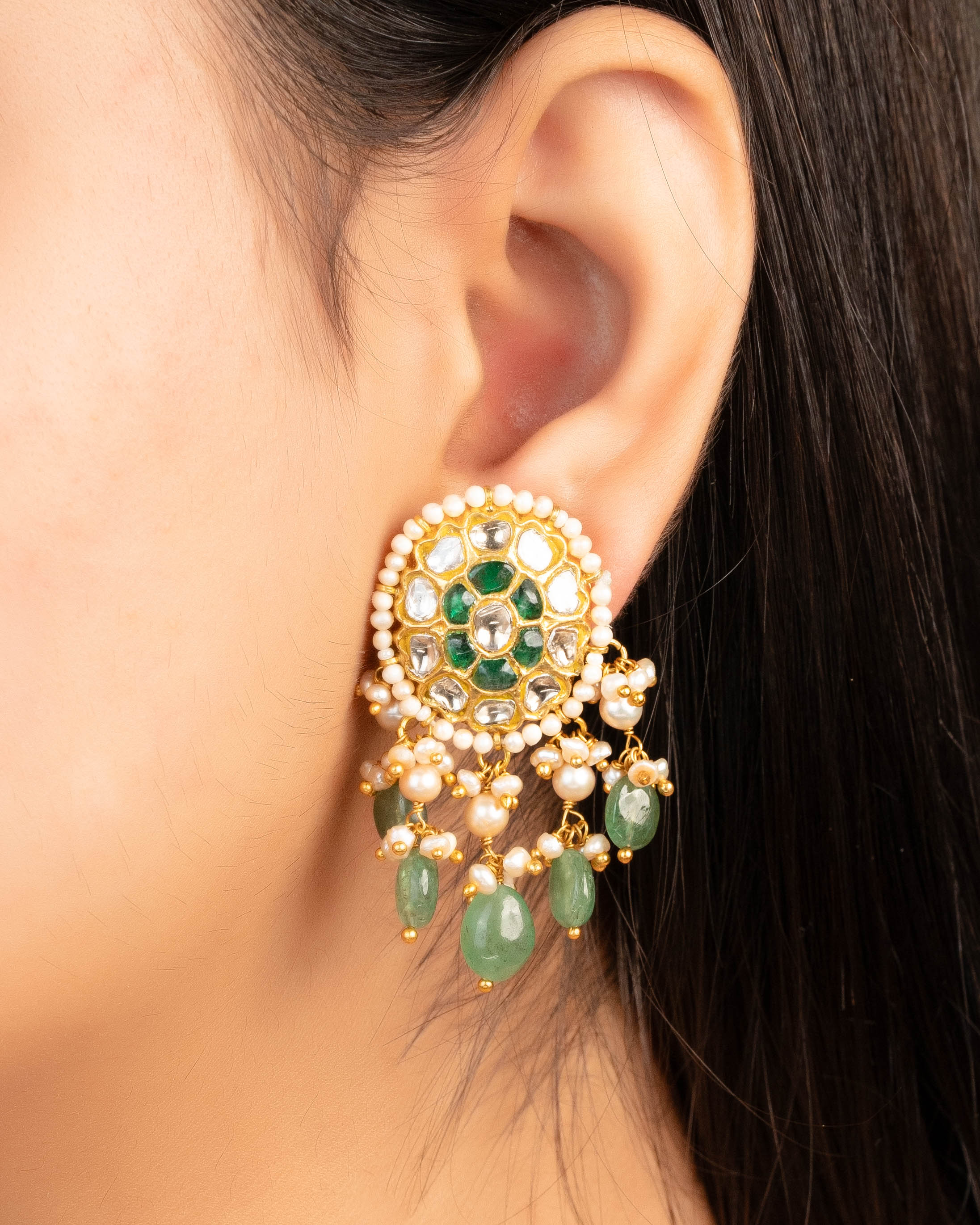 Prerna Necklace And Aleesha Tops Polki Set