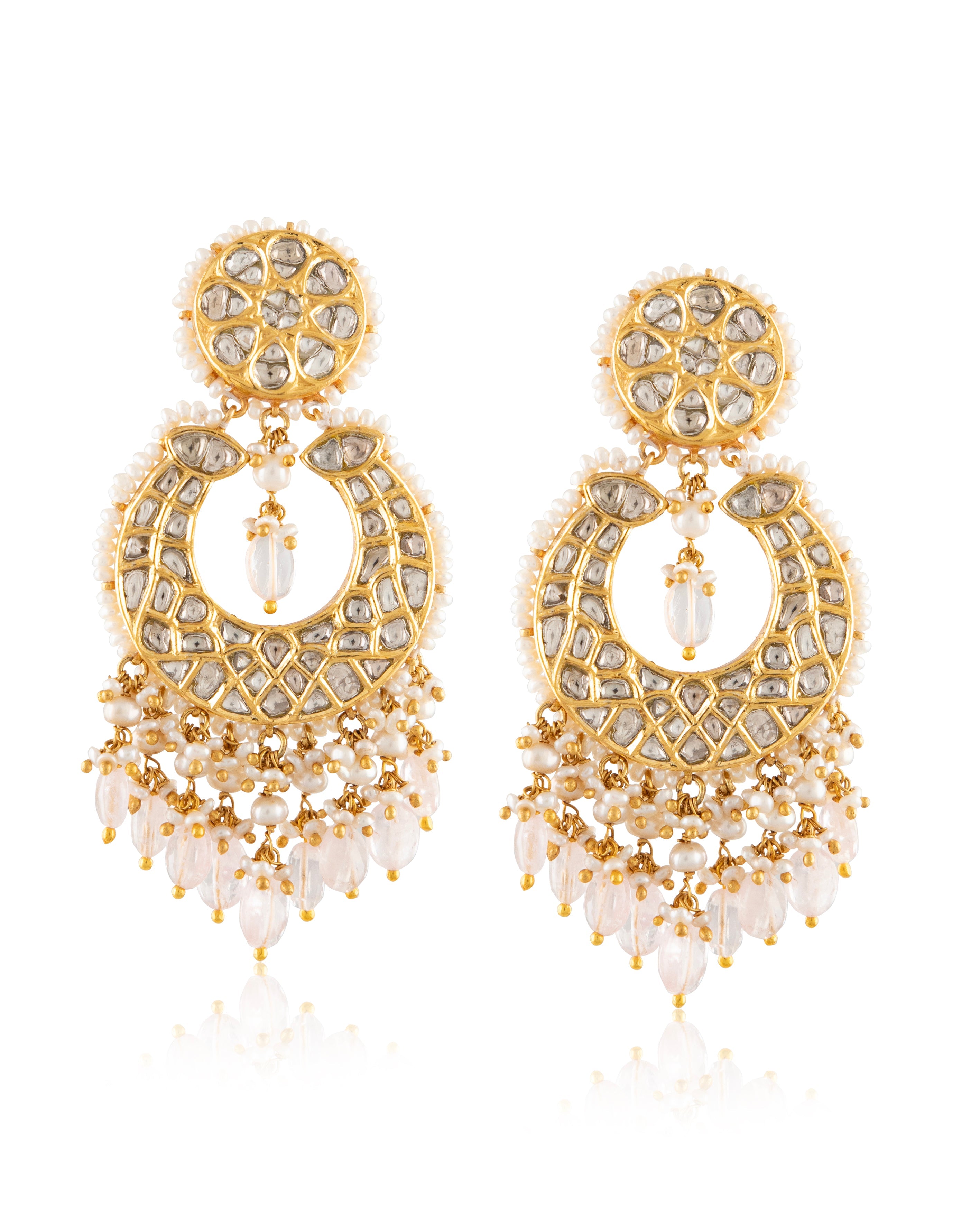 Rubiya Polki Chandbalis