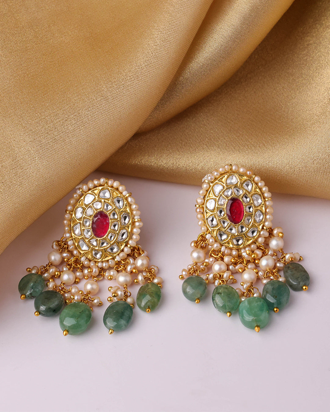 Mansi Necklace And Nimisha Tops Polki Set