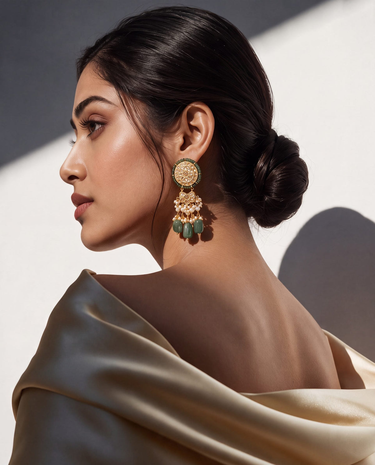 Digisha Polki Long Earrings