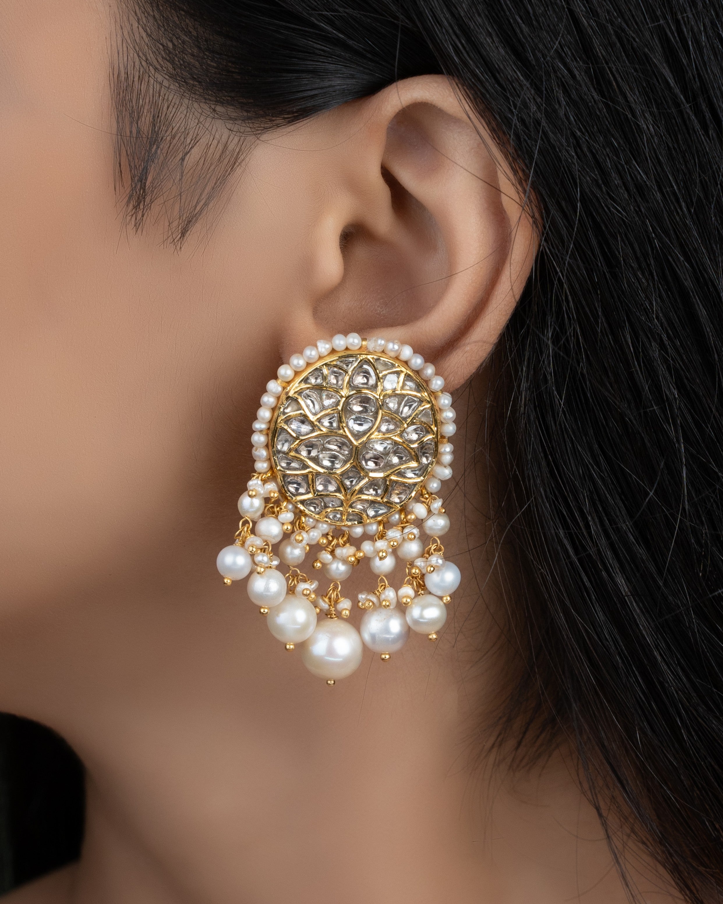 Mehel Choker And Arunima Tops Polki Set