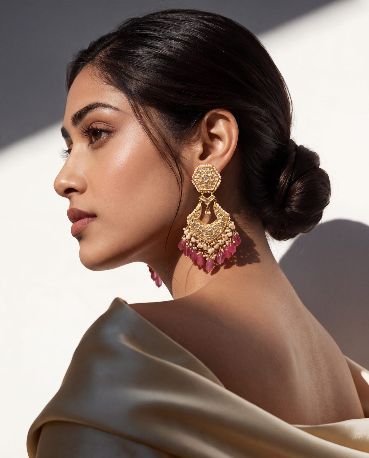 Nomia Polki Long Earrings
