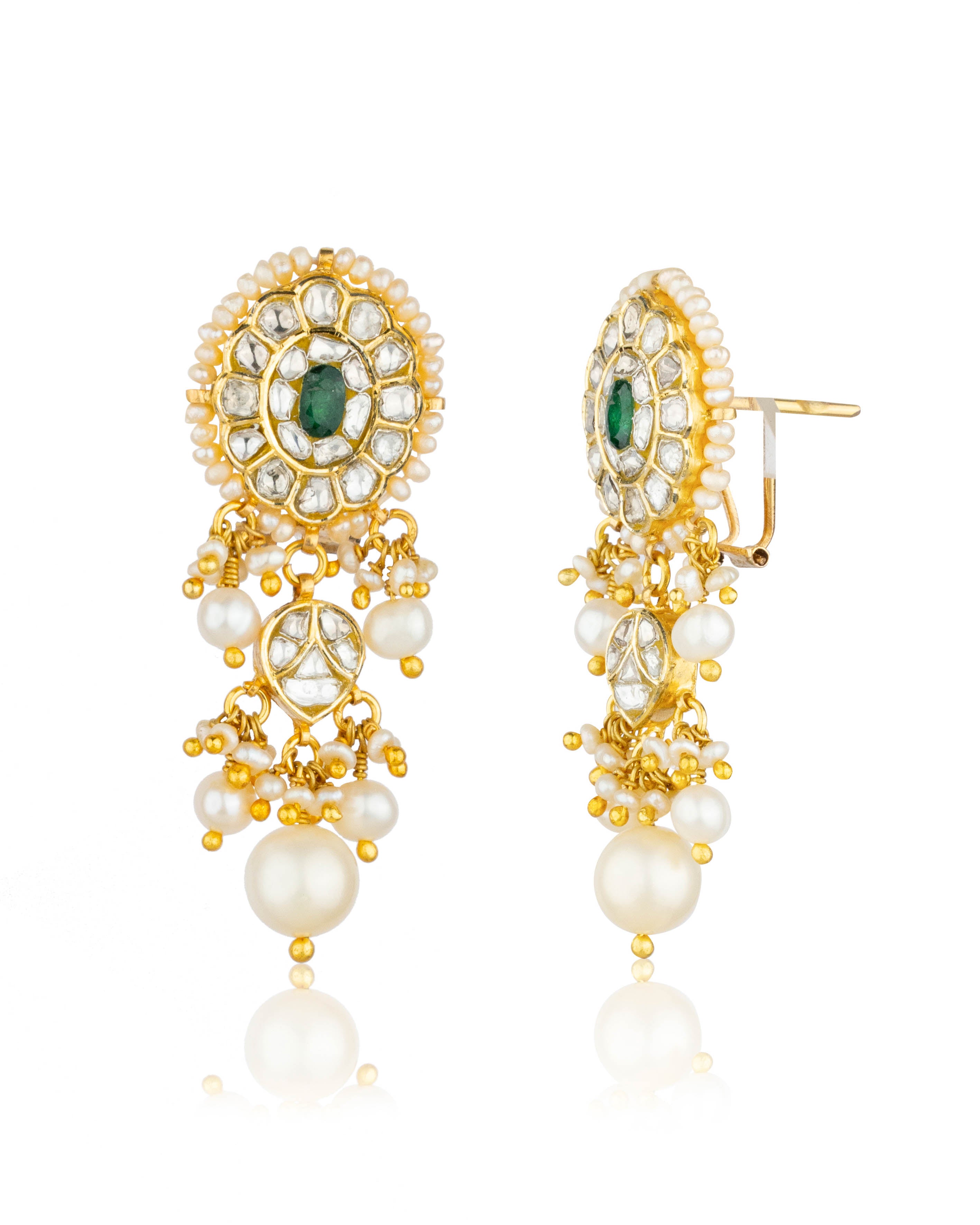 Prerna Polki Long Earrings