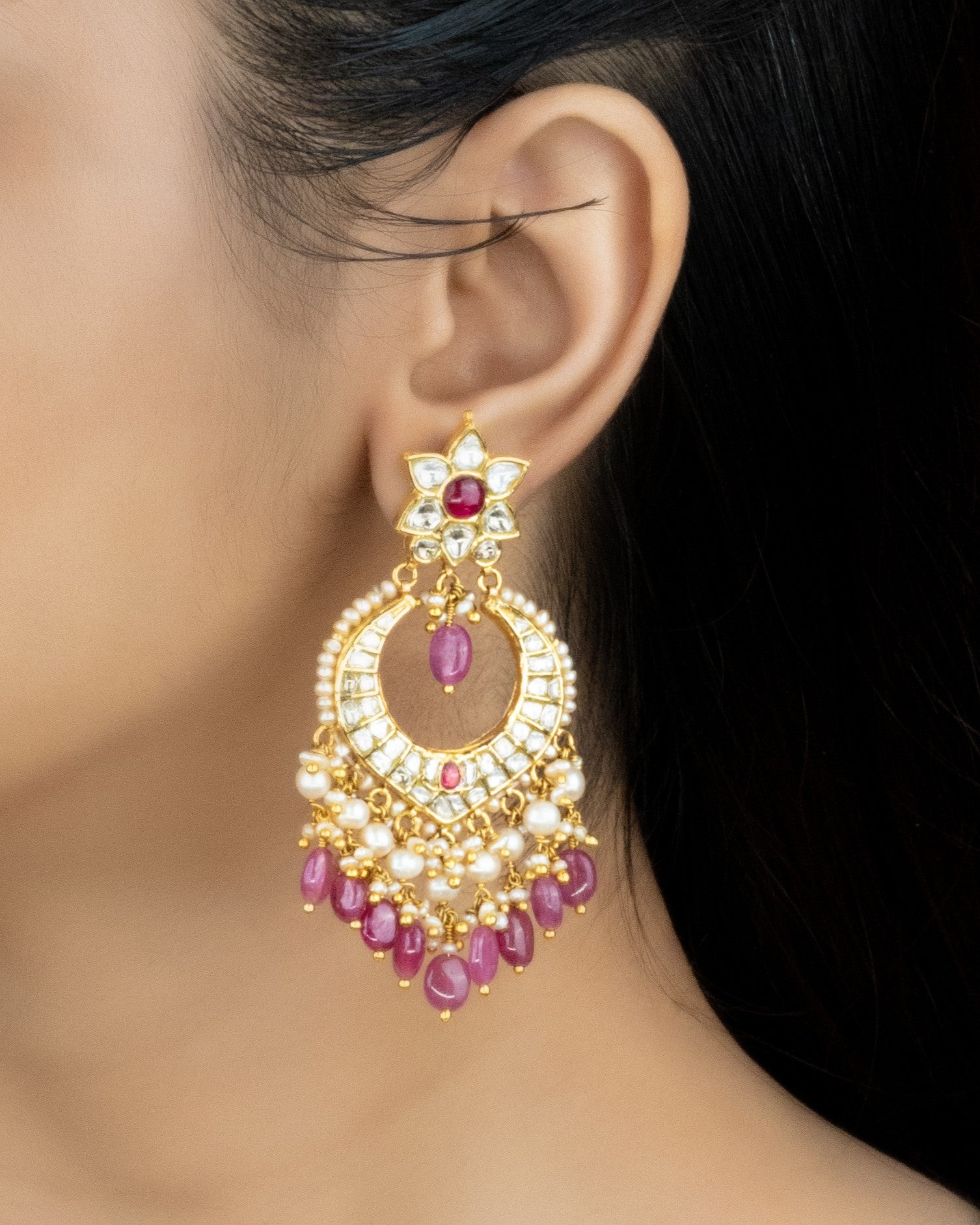 Sahra Polki Chandbalis