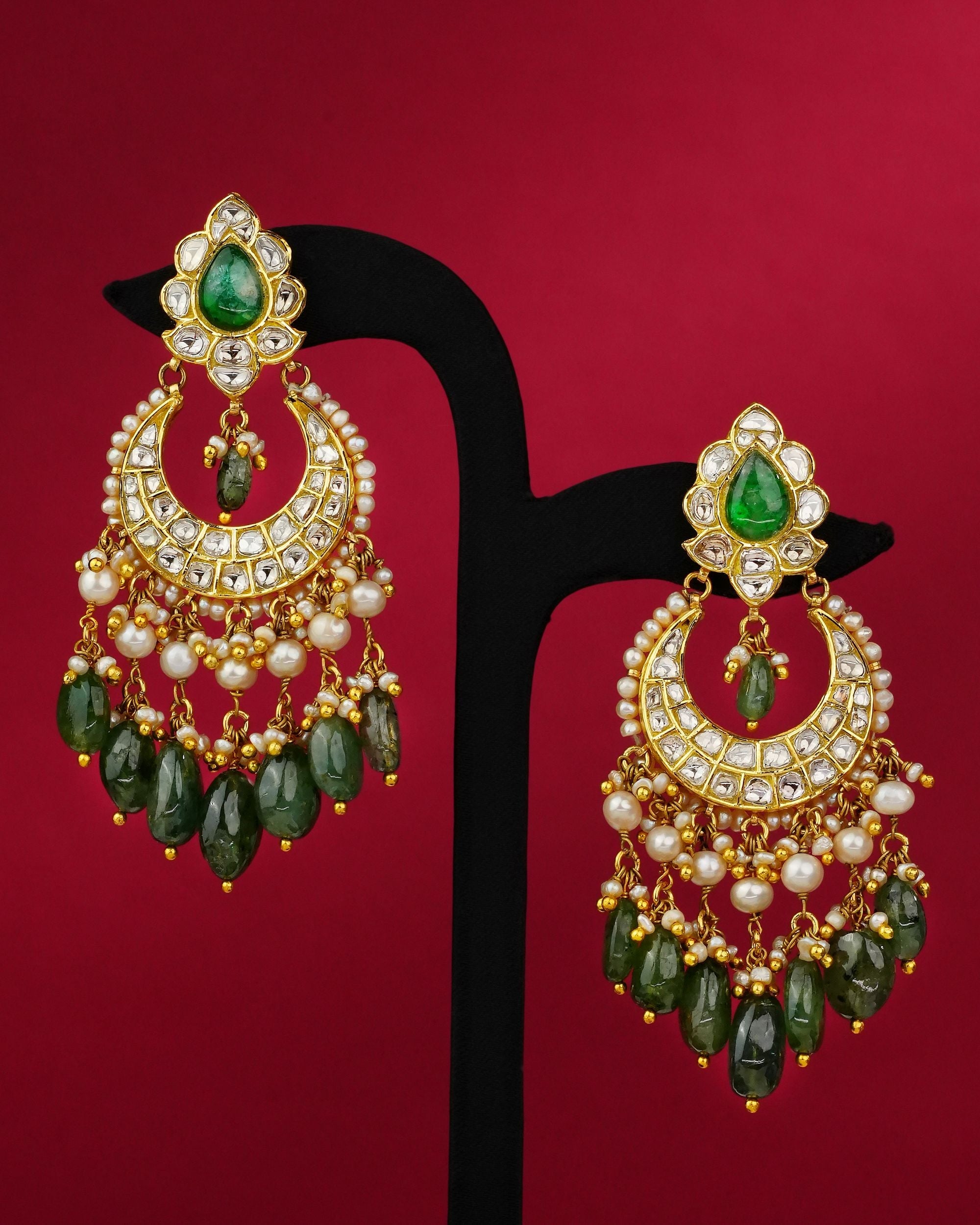 Kajal Polki Chandbalis