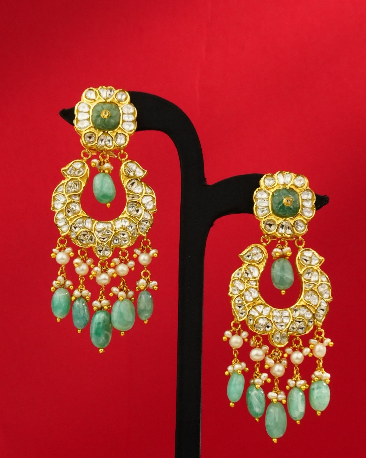 Yashtika Polki Chandbalis