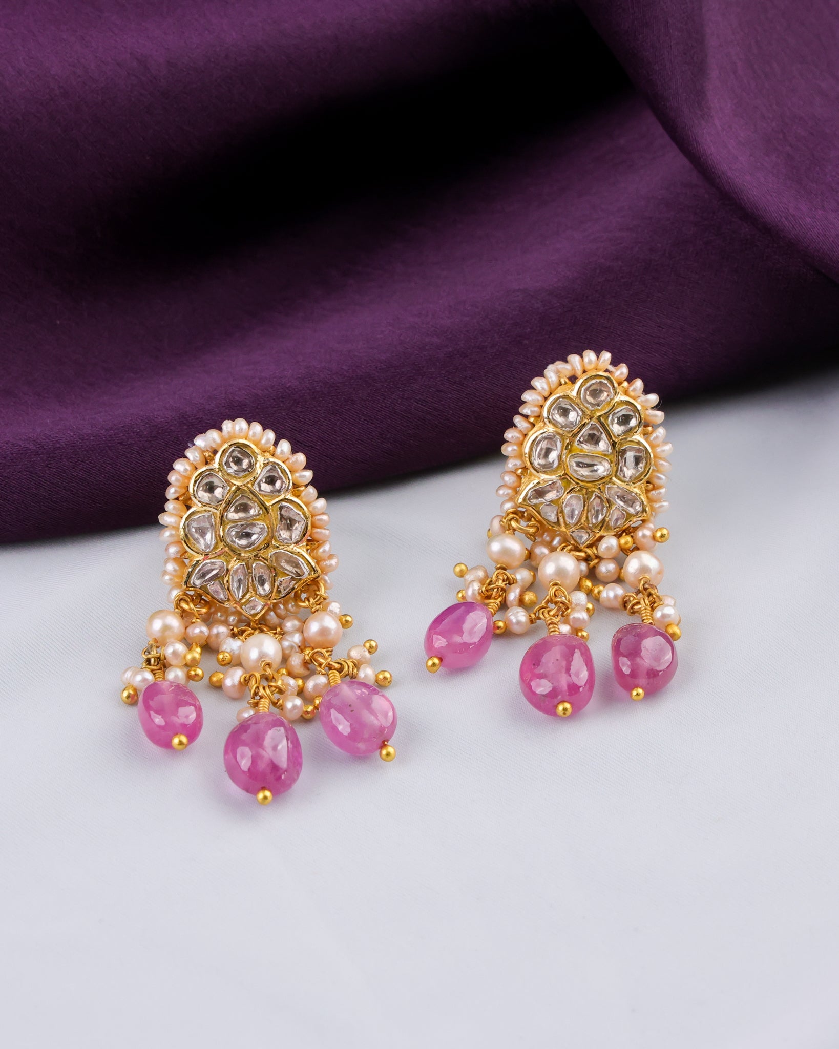 Maanasi Choker And Eniya Tops Polki Set