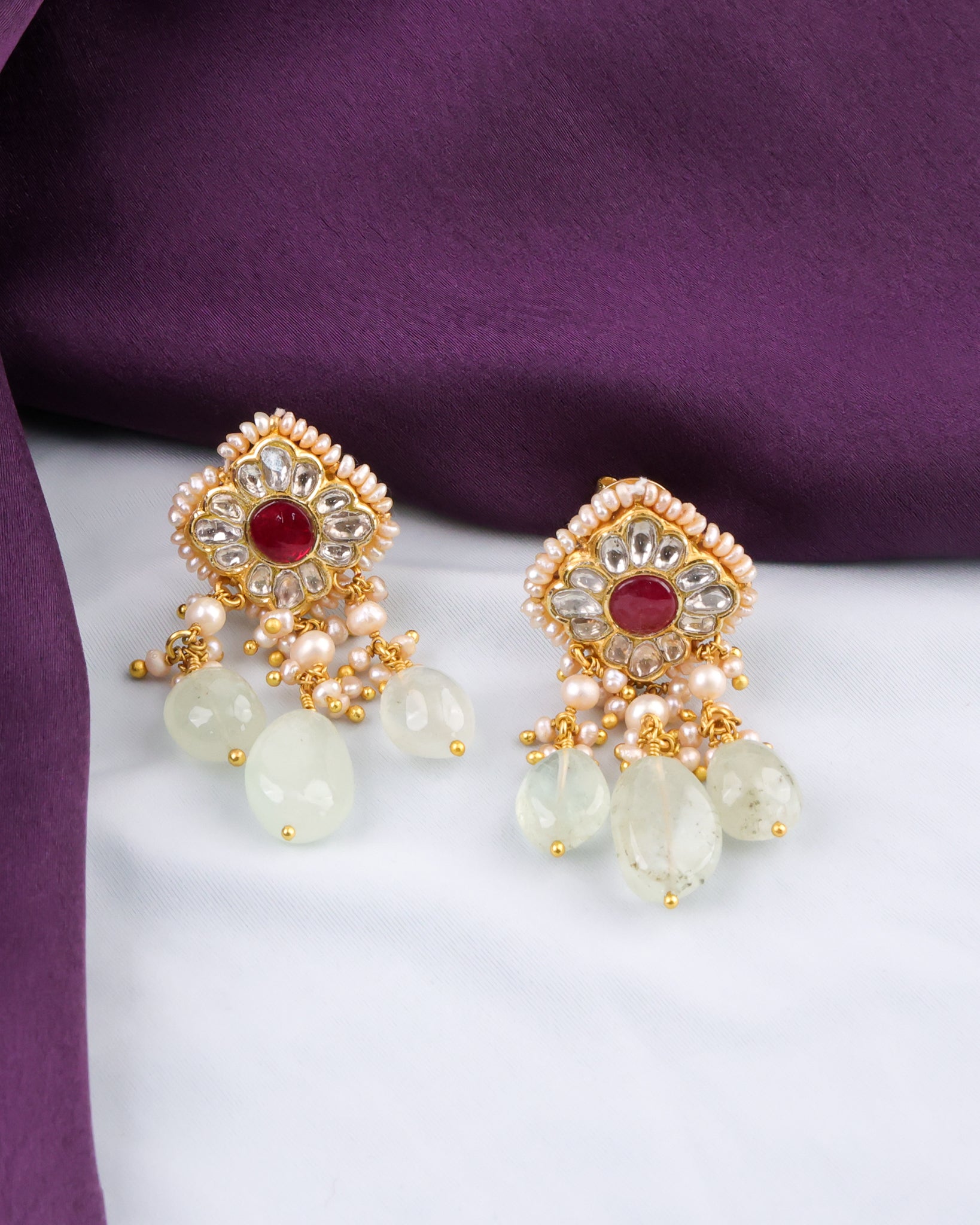 Kimya Choker And Drashti Tops Polki Set