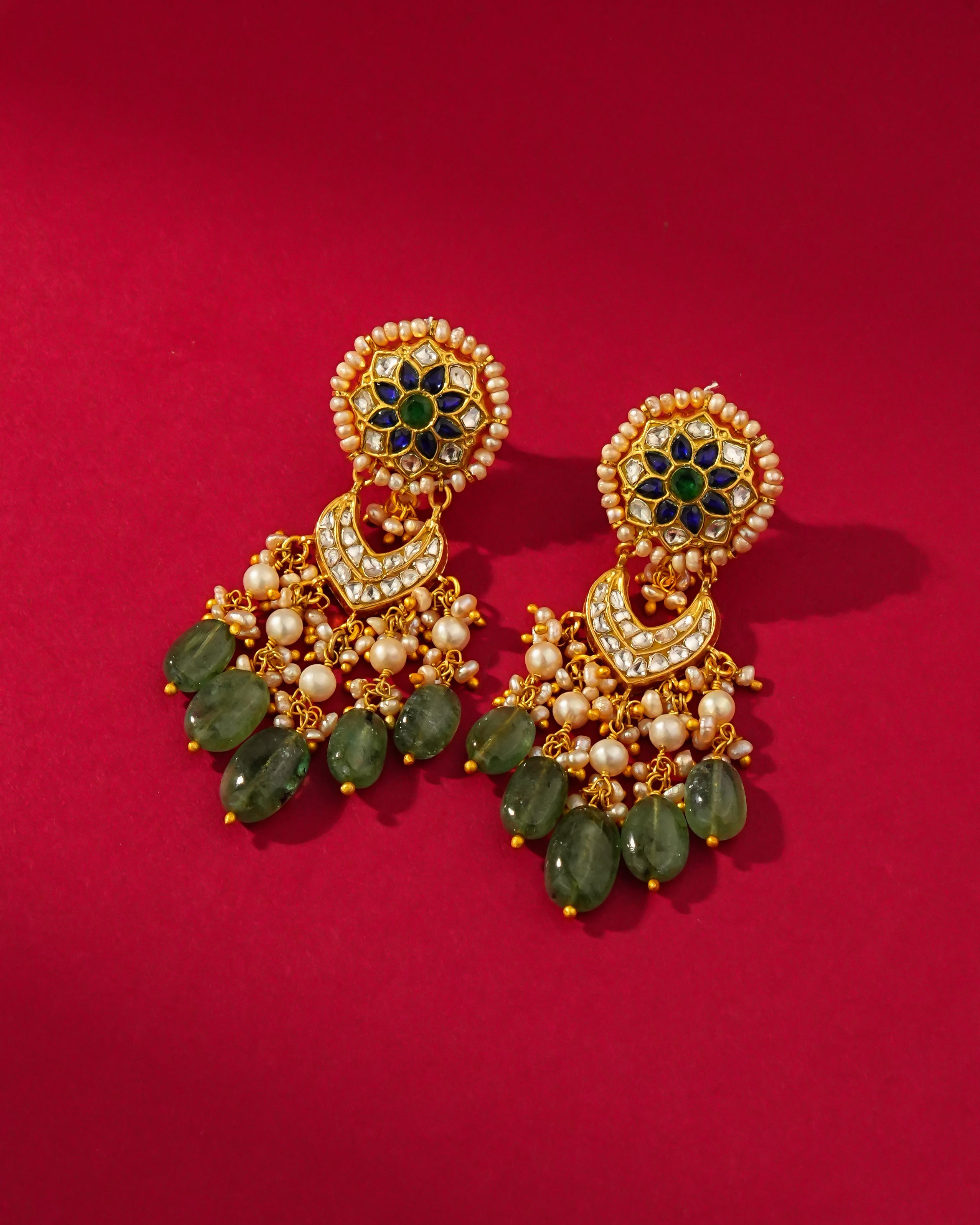 Urvi Polki Long Earrings