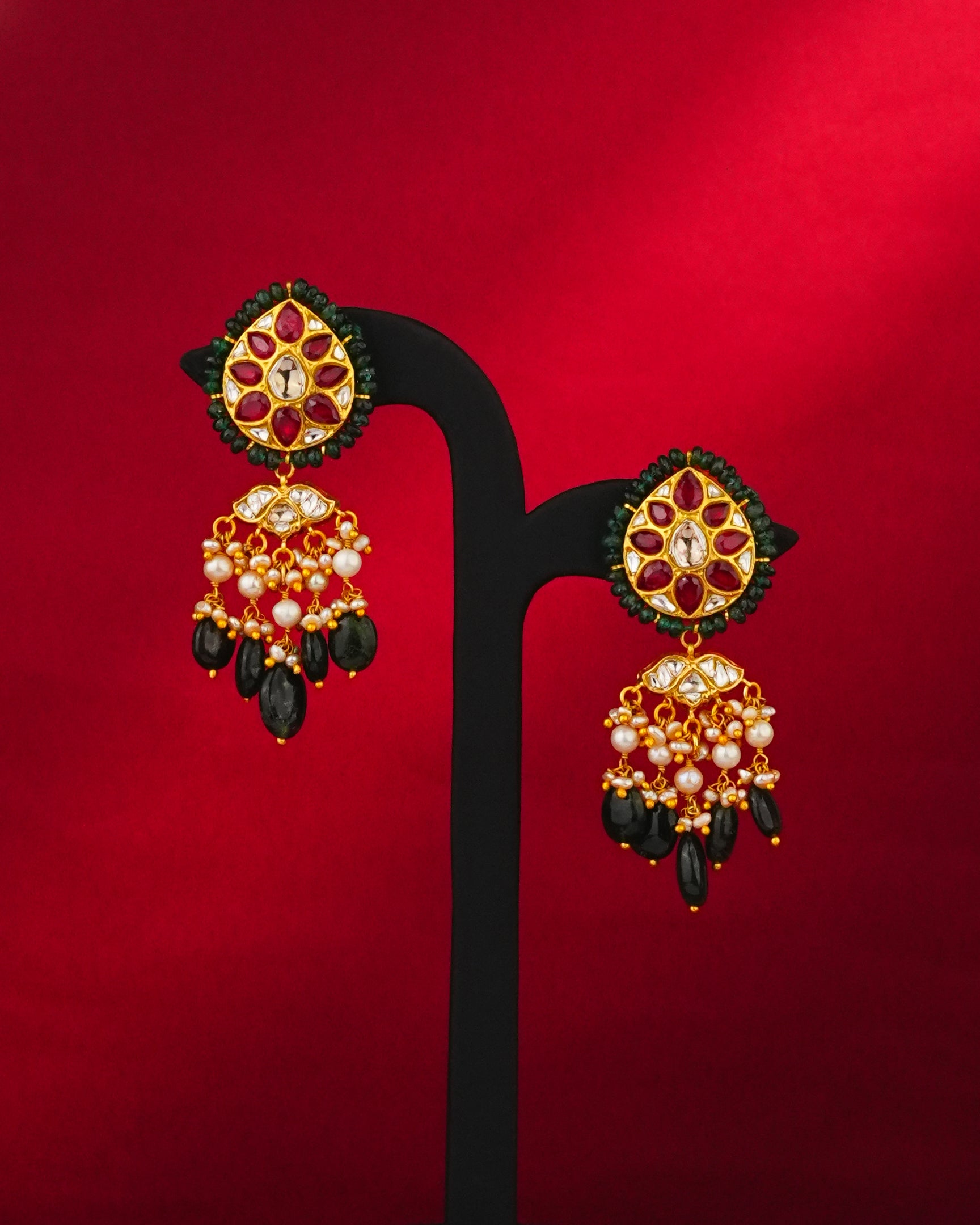 Aadhya Polki Long Earrings