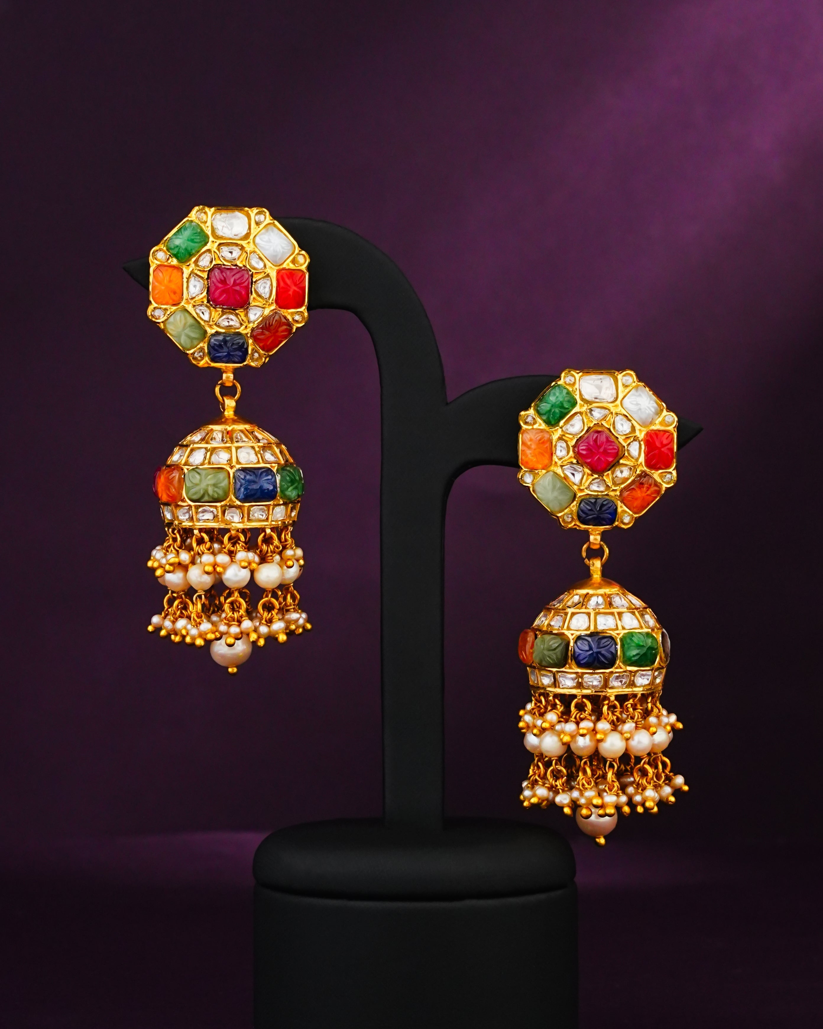 Sania Polki Jhumkas