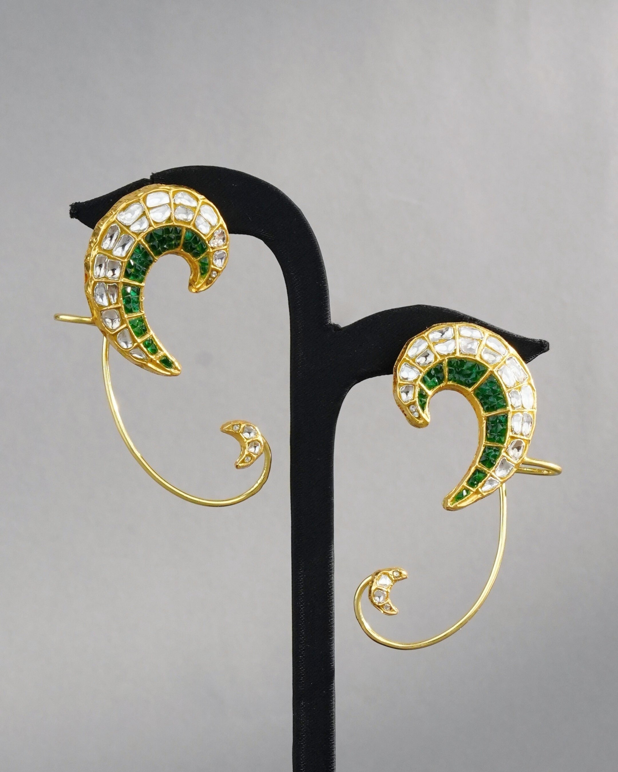 Sanika Polki Long Earrings