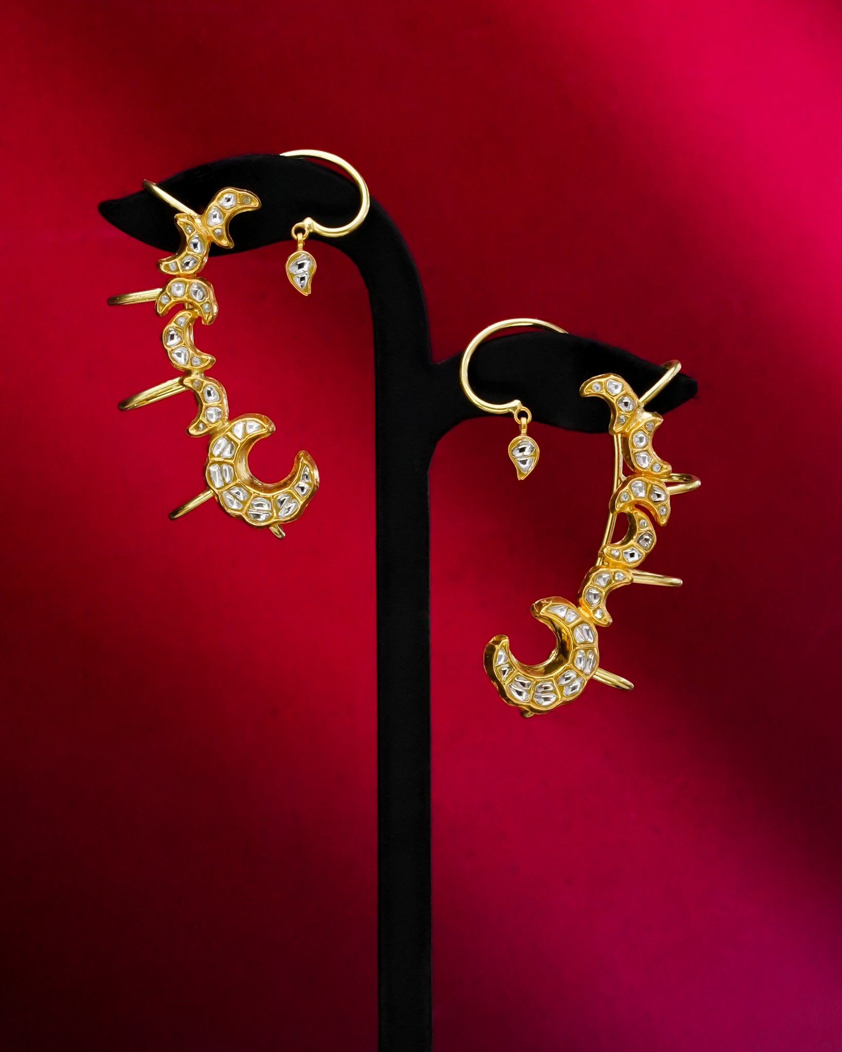 Nyzelle Polki Long Earrings