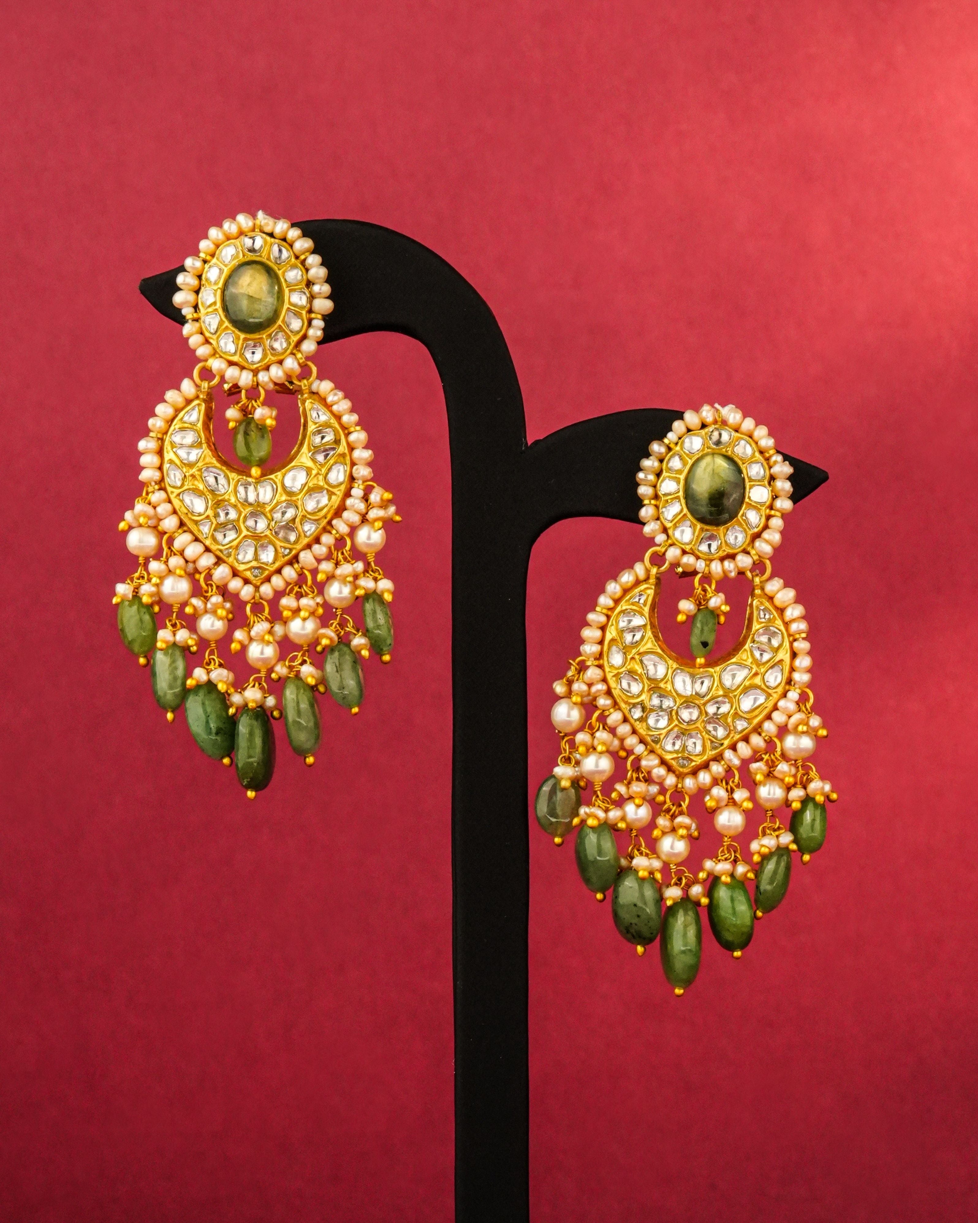 Priyanka Polki Chandbalis