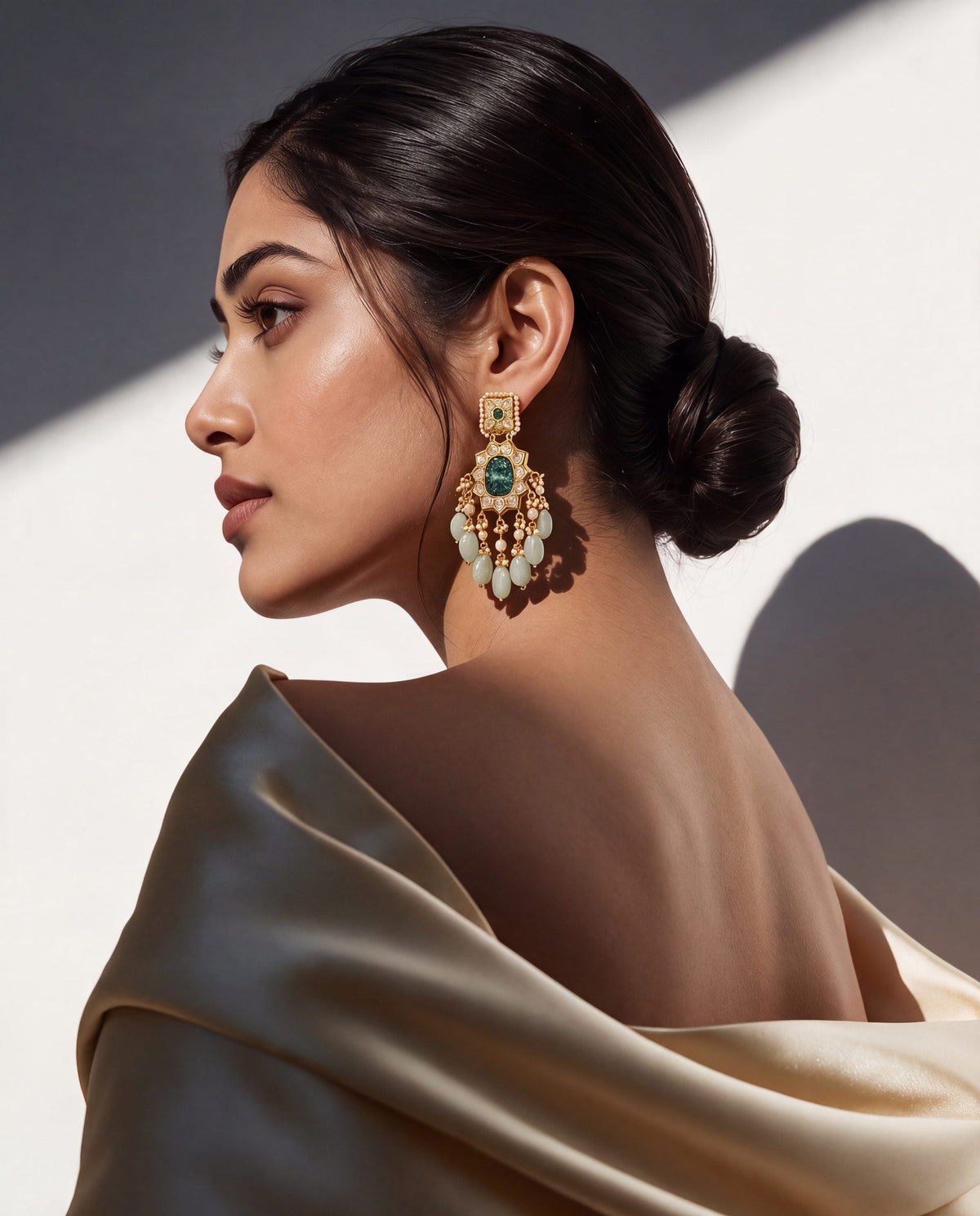 Dishu Polki Long Earrings