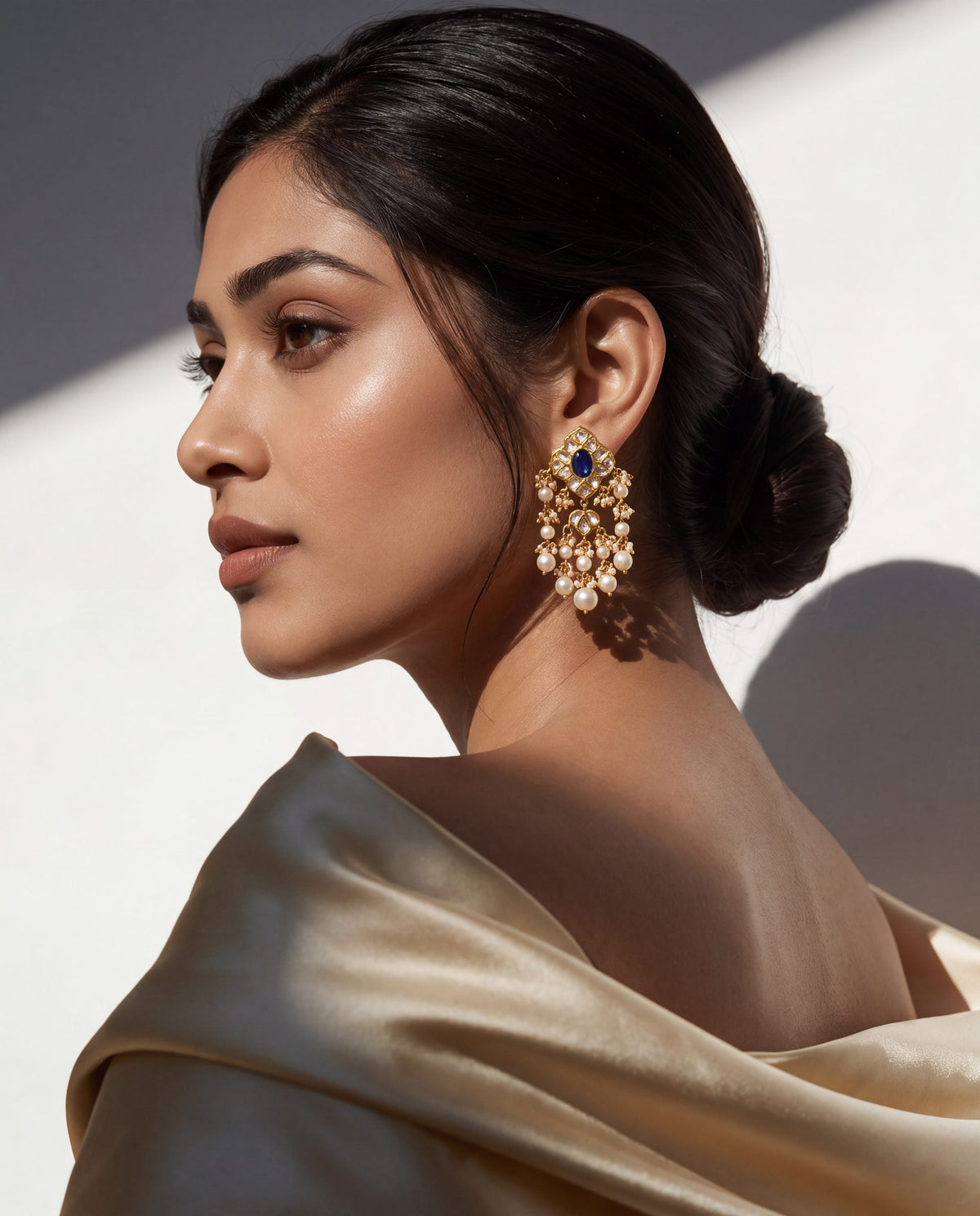 Aniha Polki Long Earrings