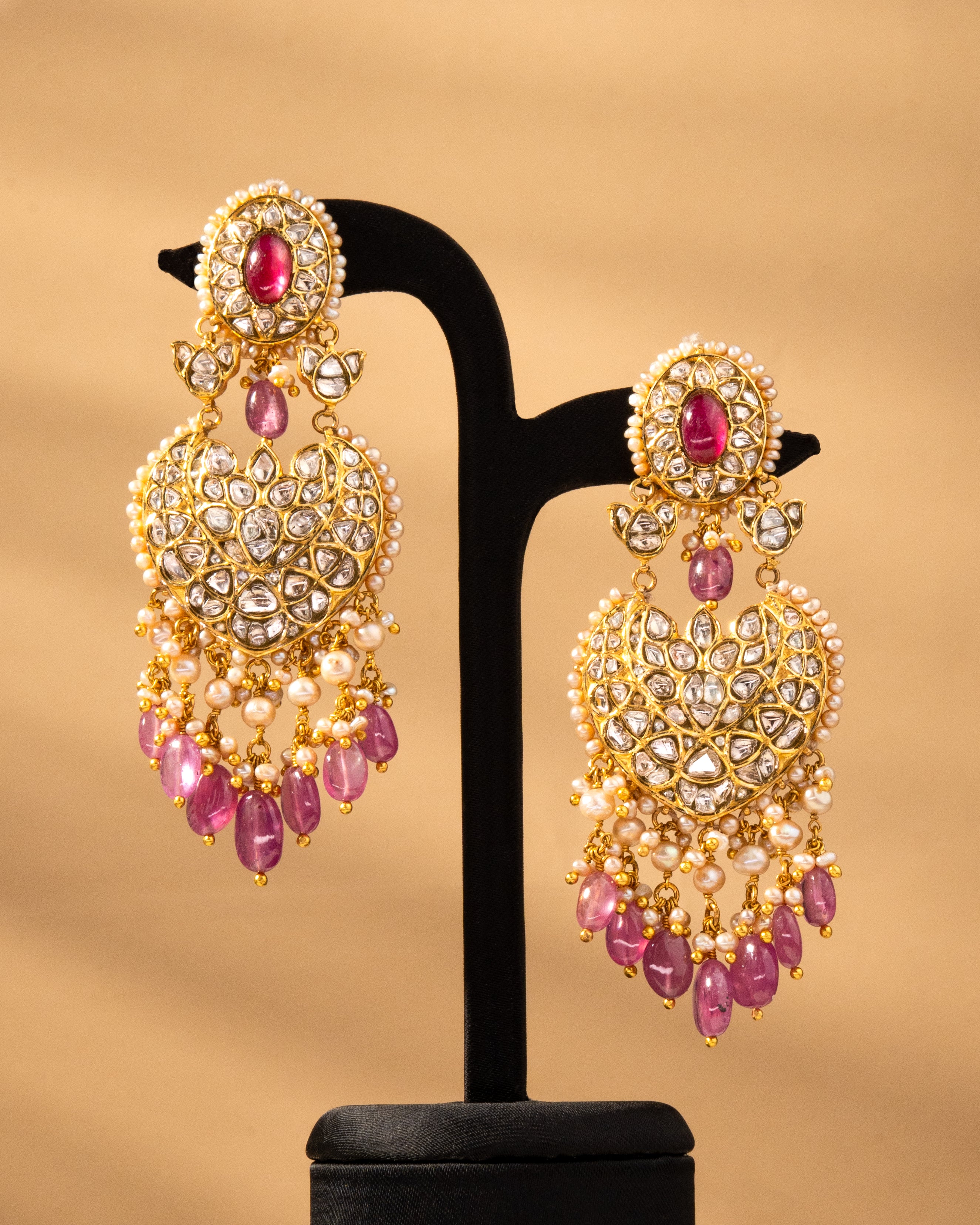 Pushpa Polki Chandbalis