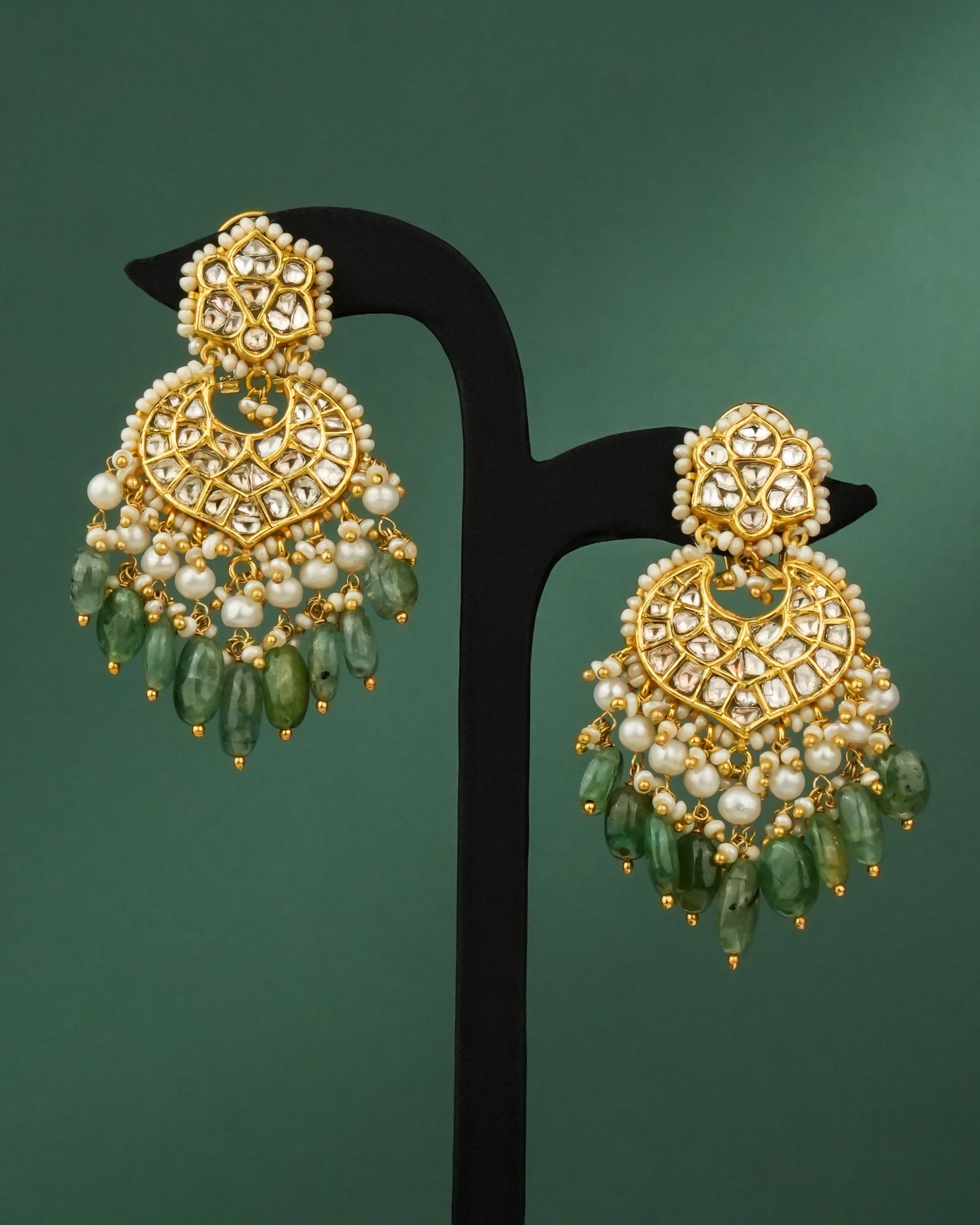 Saachi Polki And Diamond Chandbalis