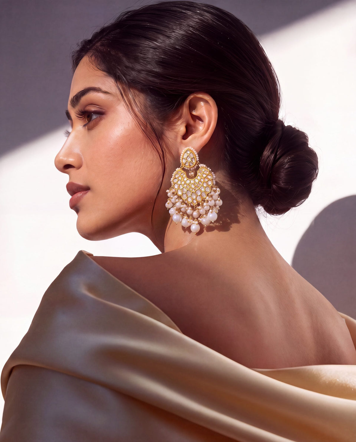 Simran Polki And Diamond Chandbalis