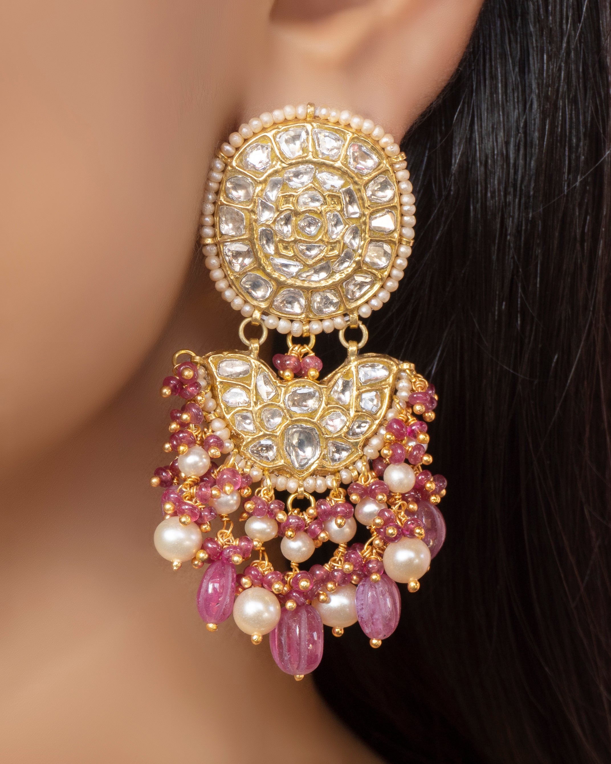 Anoop Choker and Shakti Earrings Polki Set