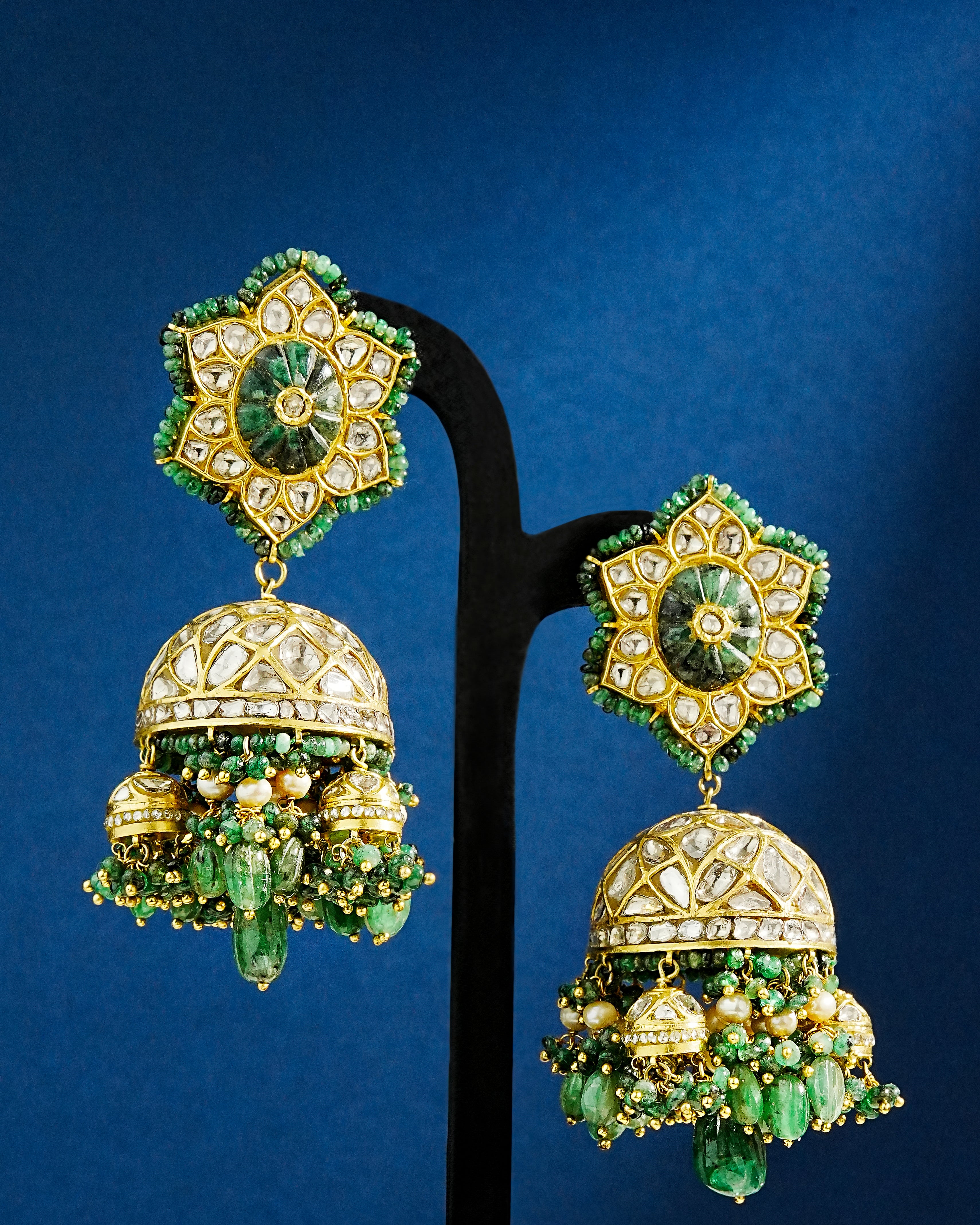 Mariena Polki Jhumkas